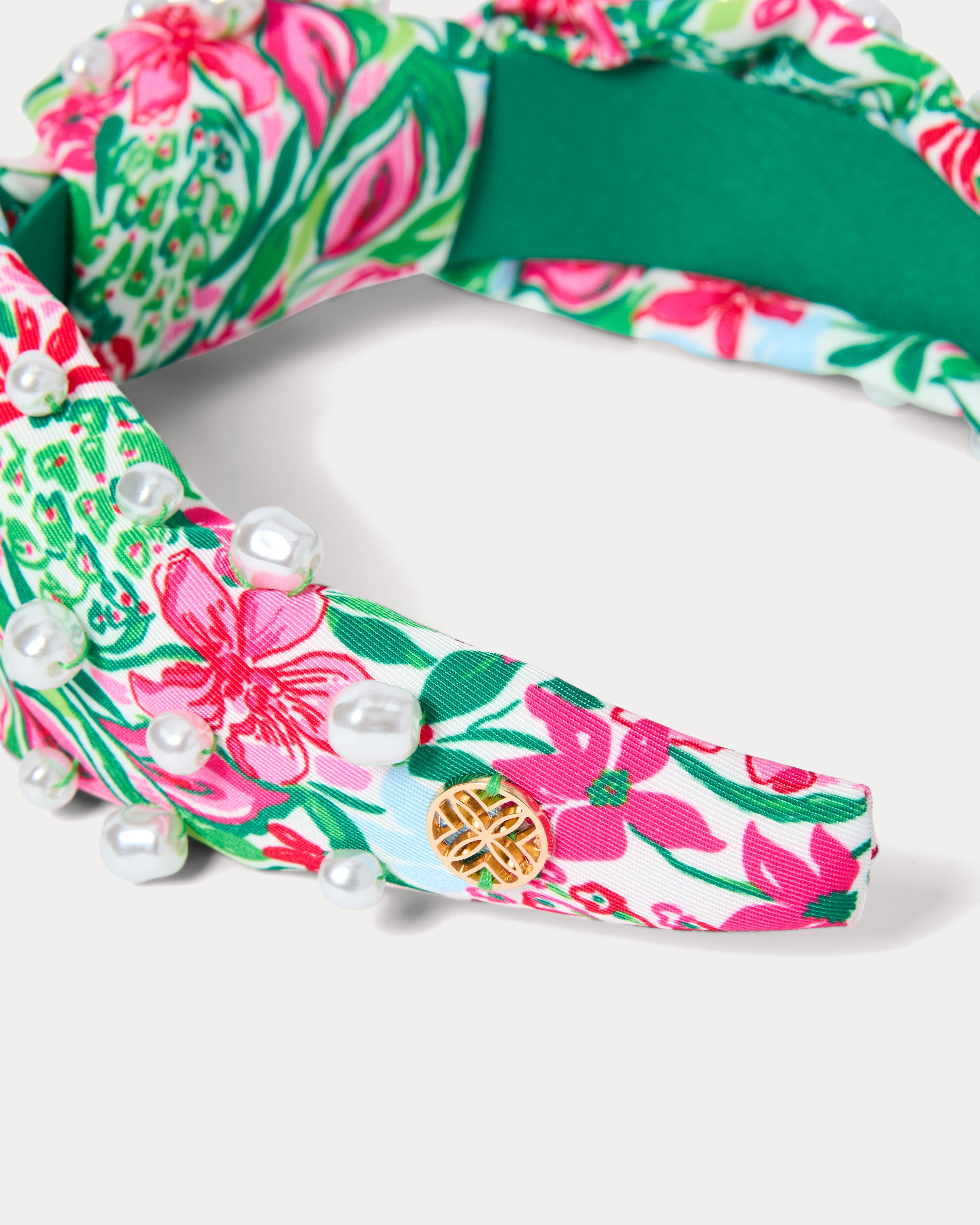 Lilly Pulitzer | Embellished Slim Knot Headband, Glowing Gardens