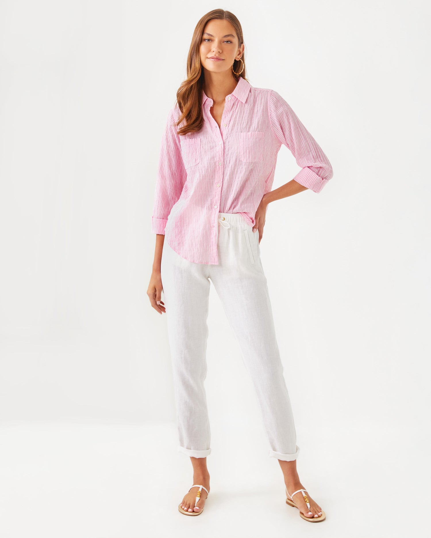Lilly Pulitzer | Sea View Button Down Top