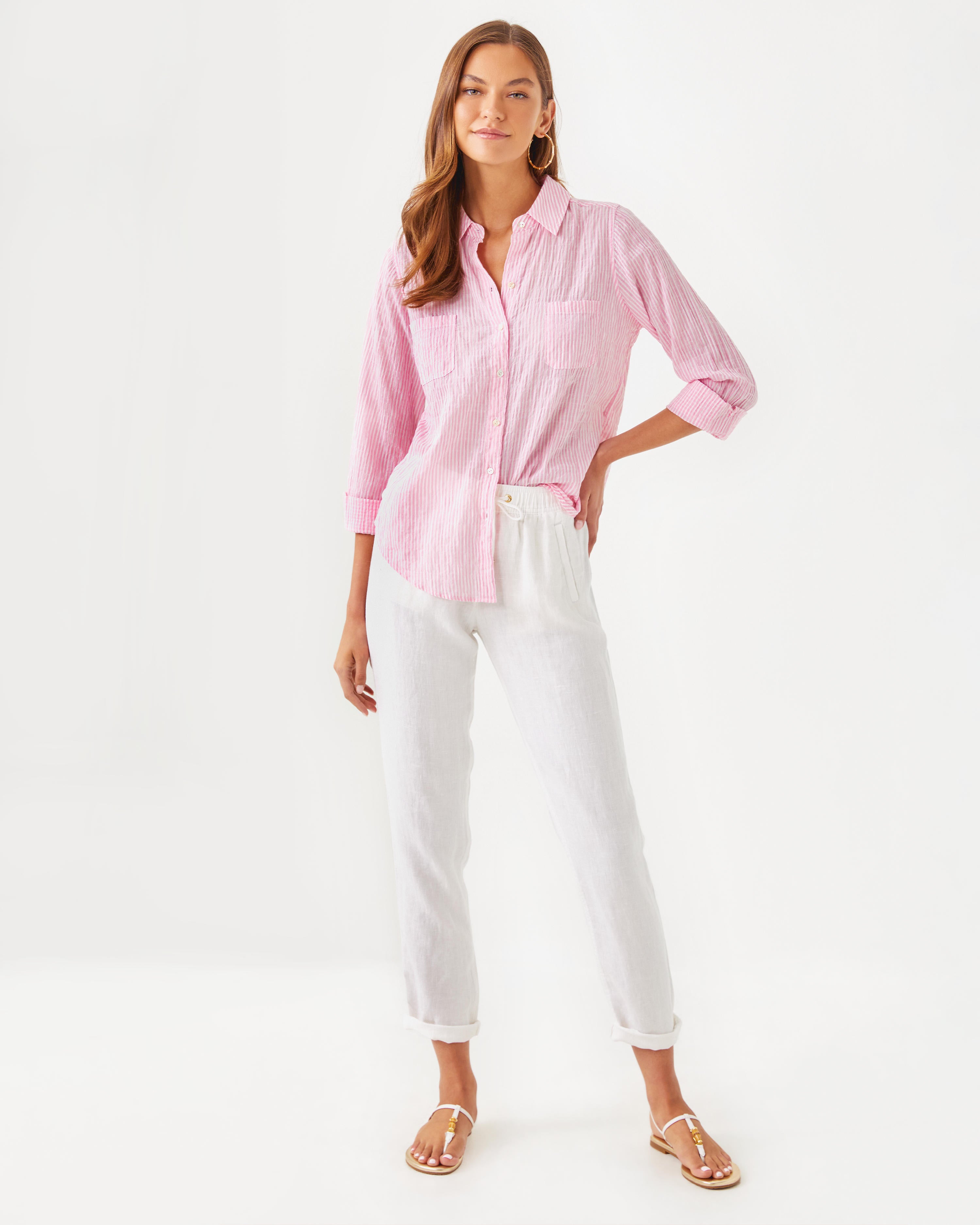 Lilly Pulitzer | Sea View Button Down Top