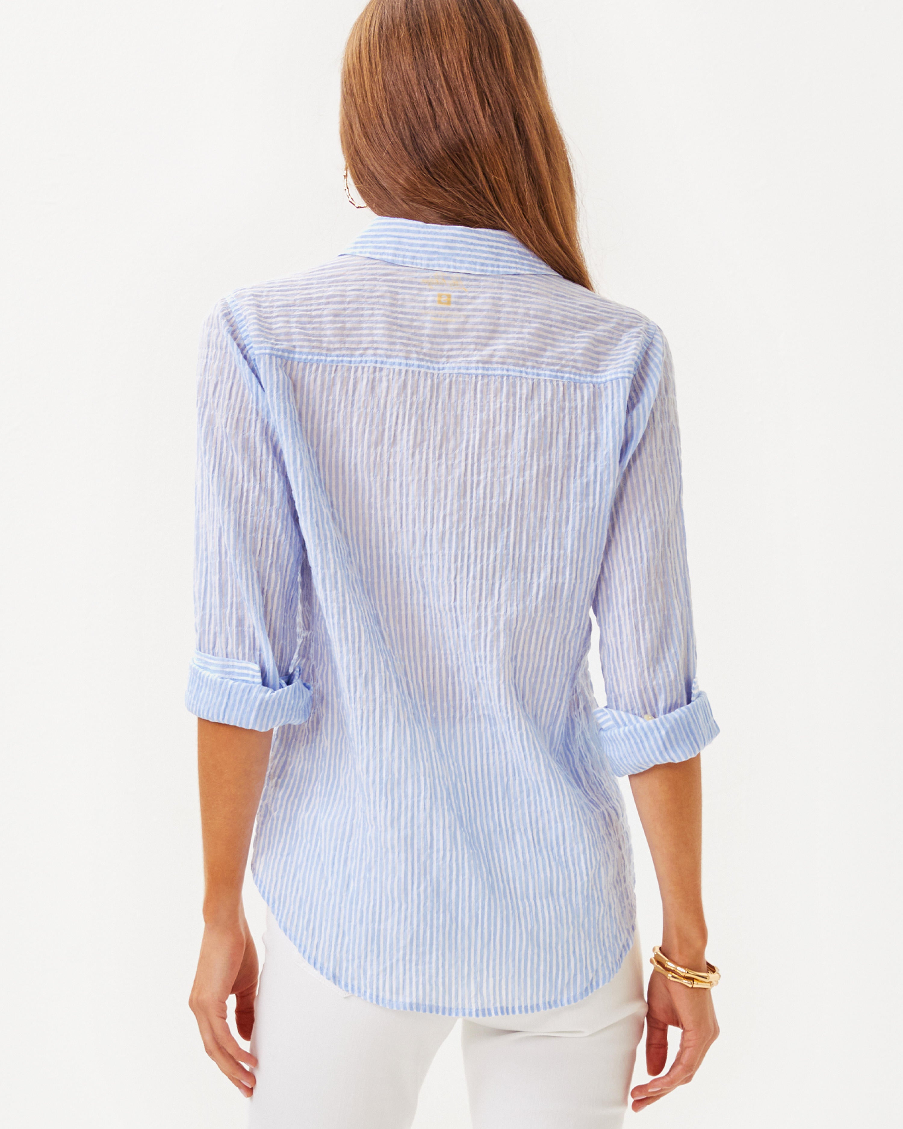 Lilly Pulitzer | Sea View Button Down Top