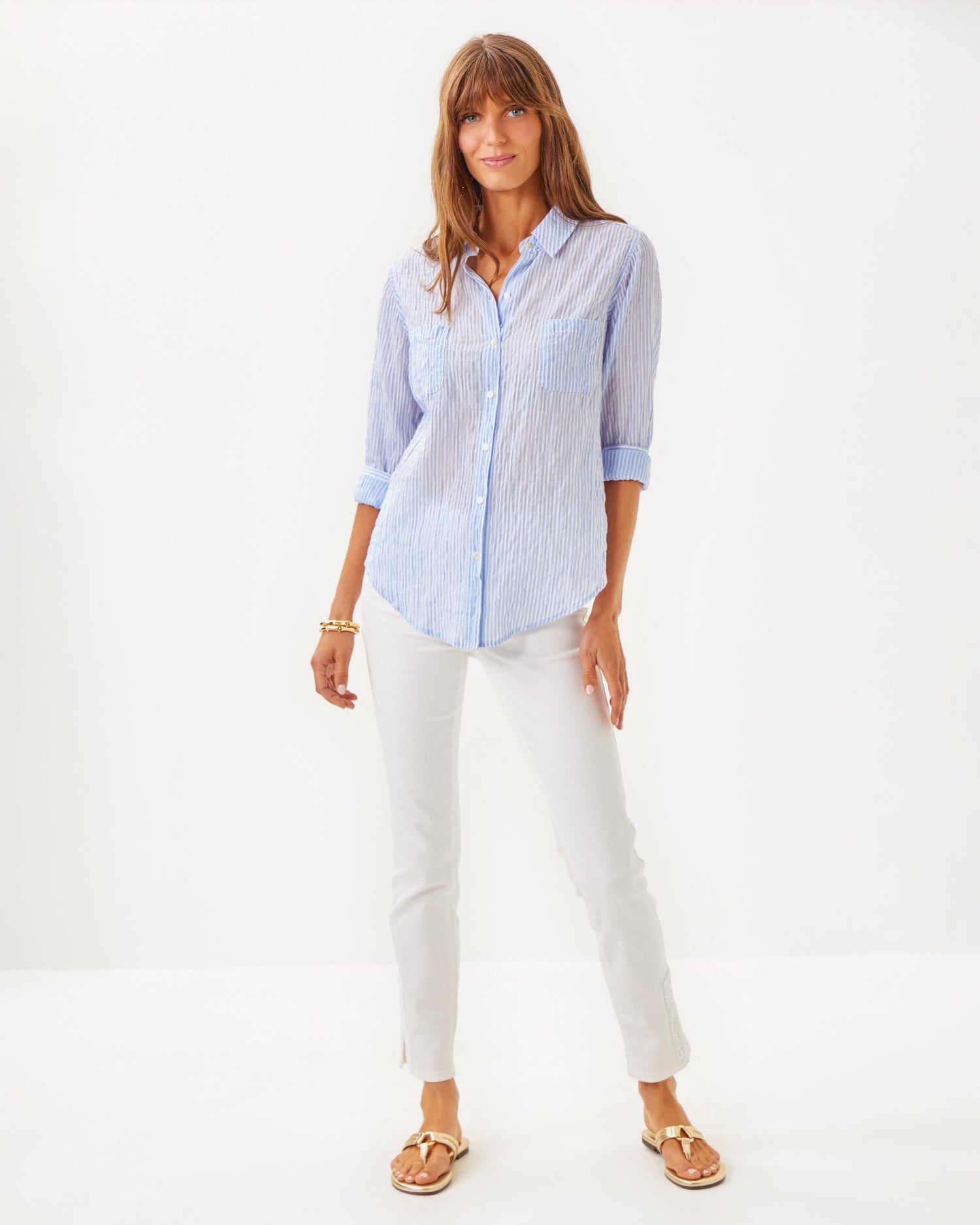 Lilly Pulitzer | Sea View Button Down Top