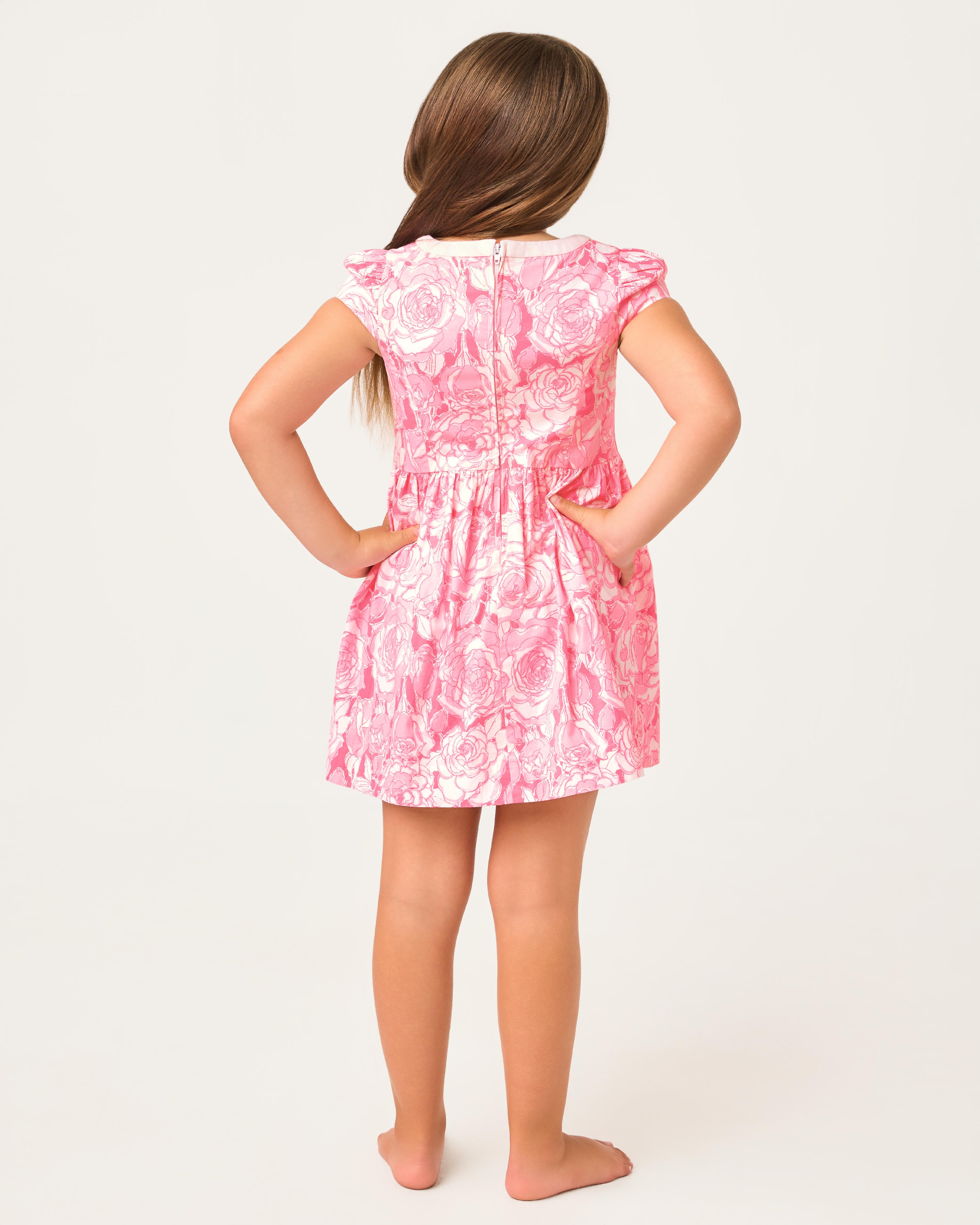 Girls Louise Dress - Confetti Pink Lil Rosanna