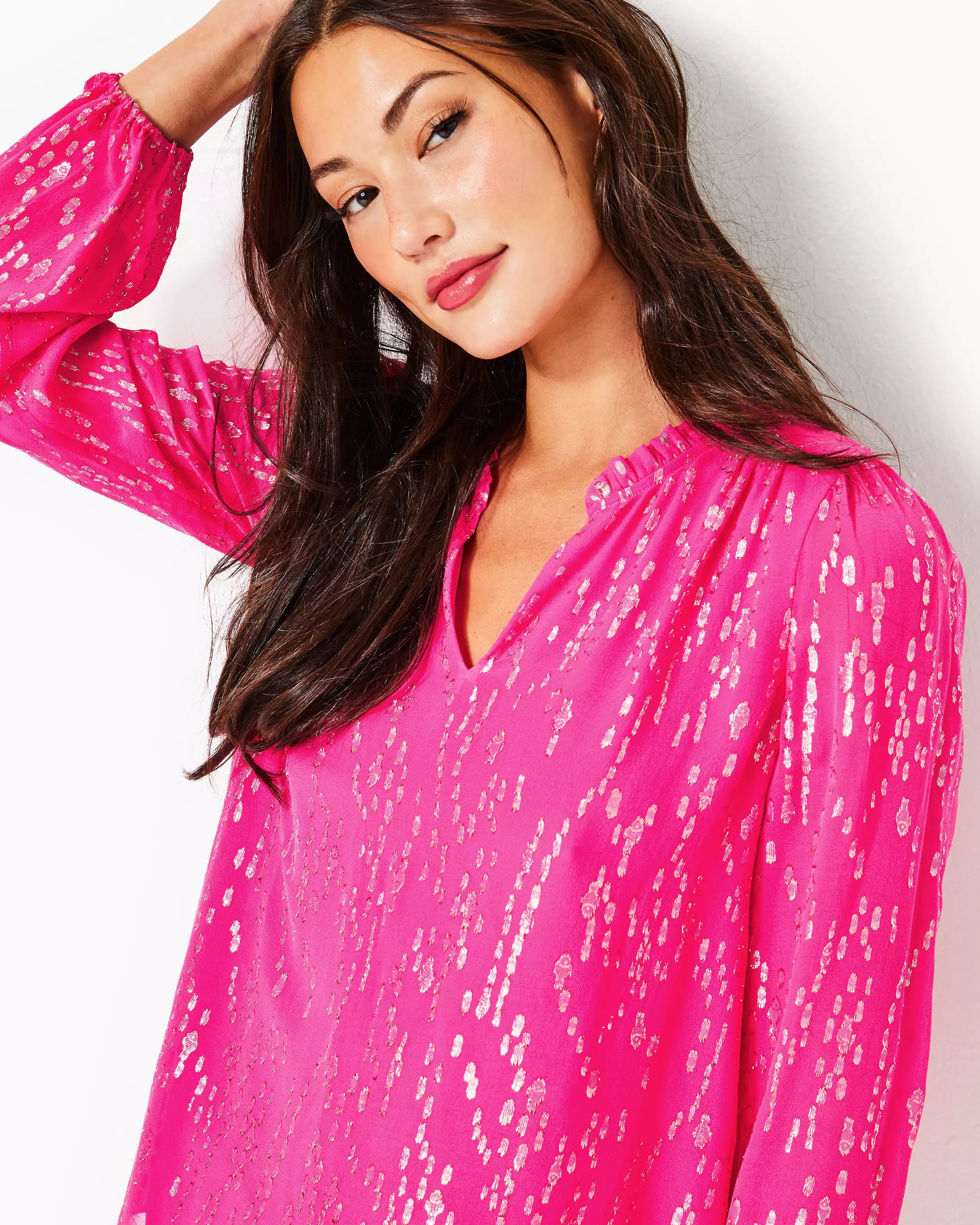 Lilly Pulitzer | Giana Long Sleeve Silk Top