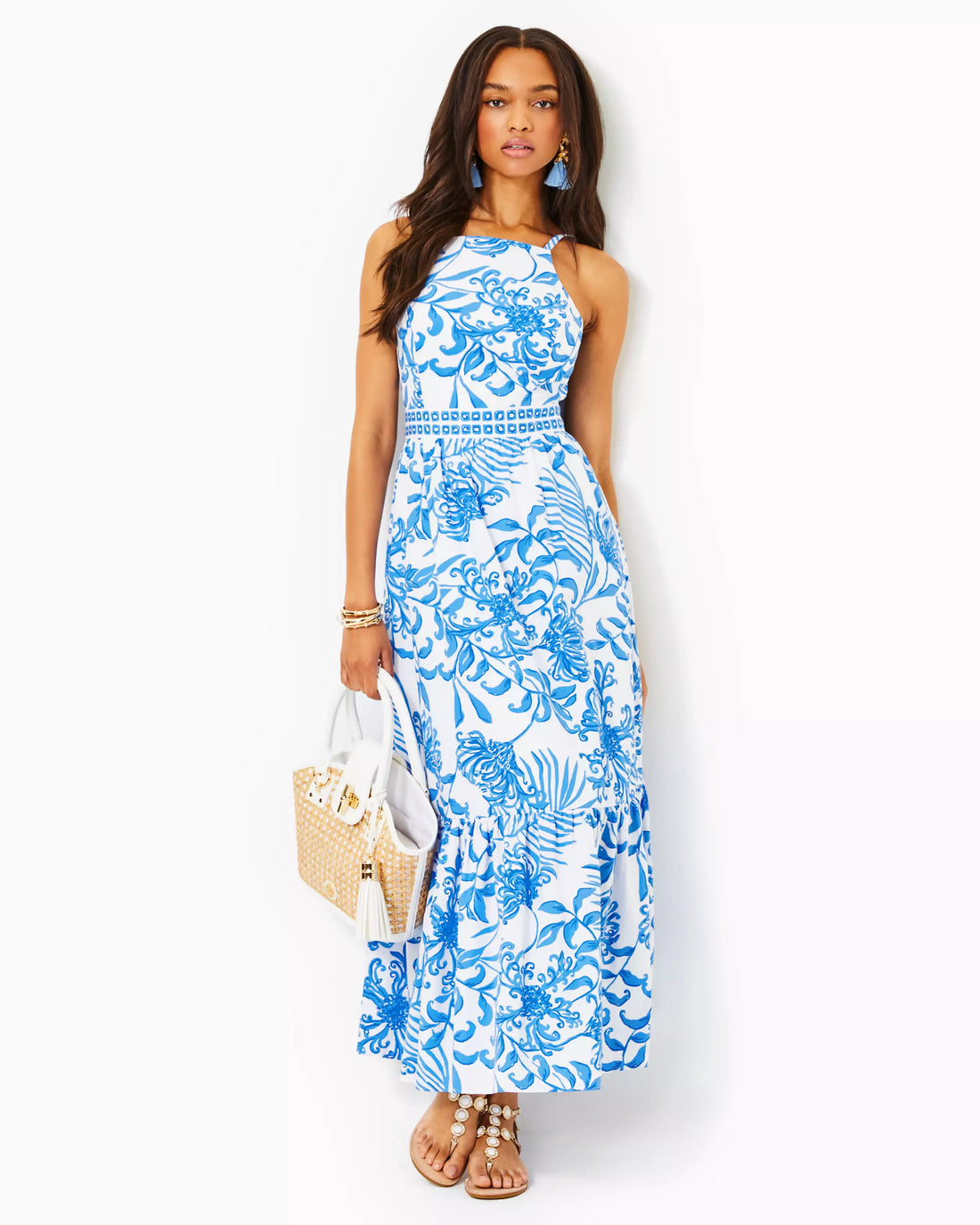 Lilly Pulitzer | Charlese Cotton Halter Maxi Dress
