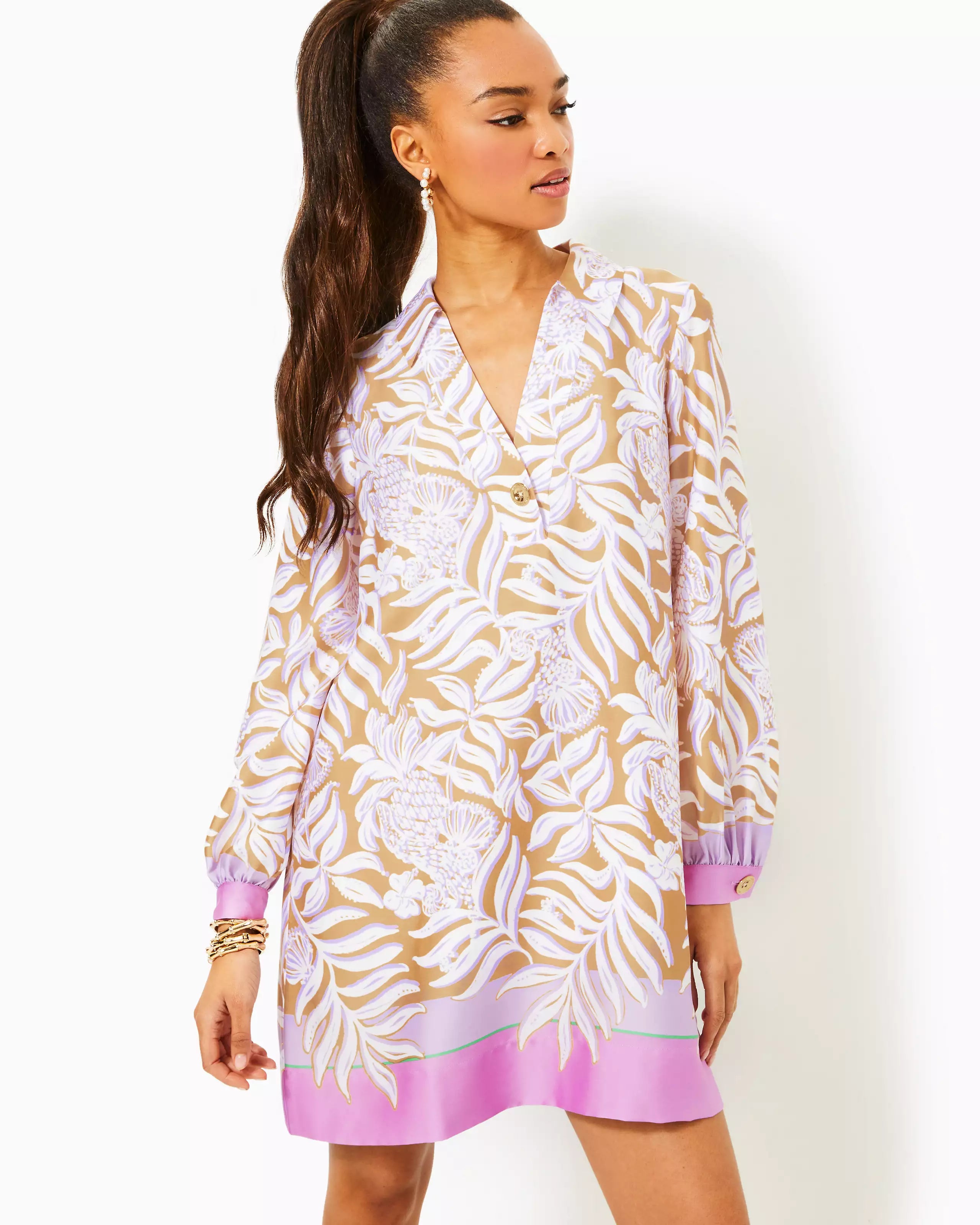Lilly Pulitzer | Iralanne Long Sleeve Popover Dress | Lilly Pulitzer | Cloister Collection Designer Fashion