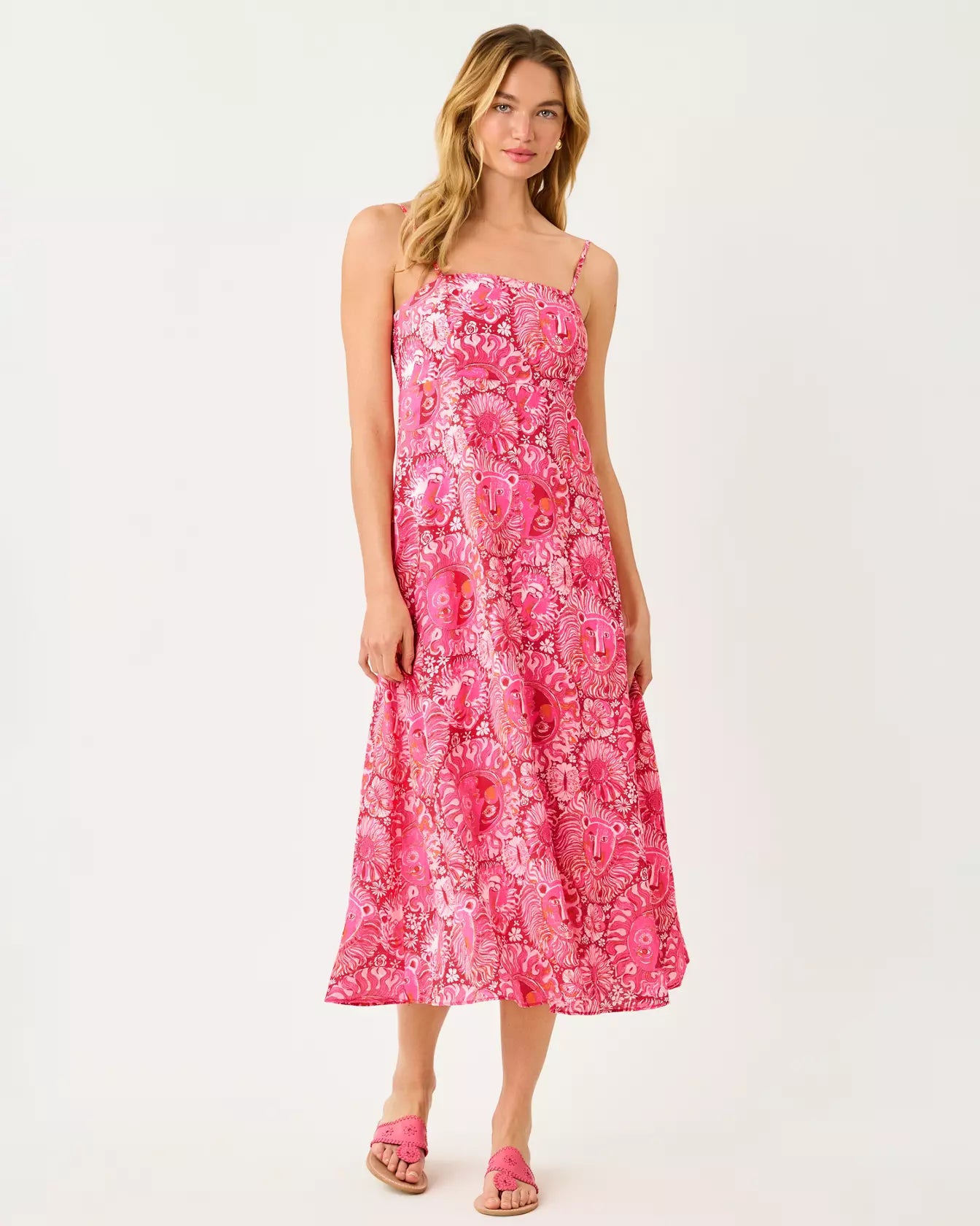 Jorgian Linen Midi Dress