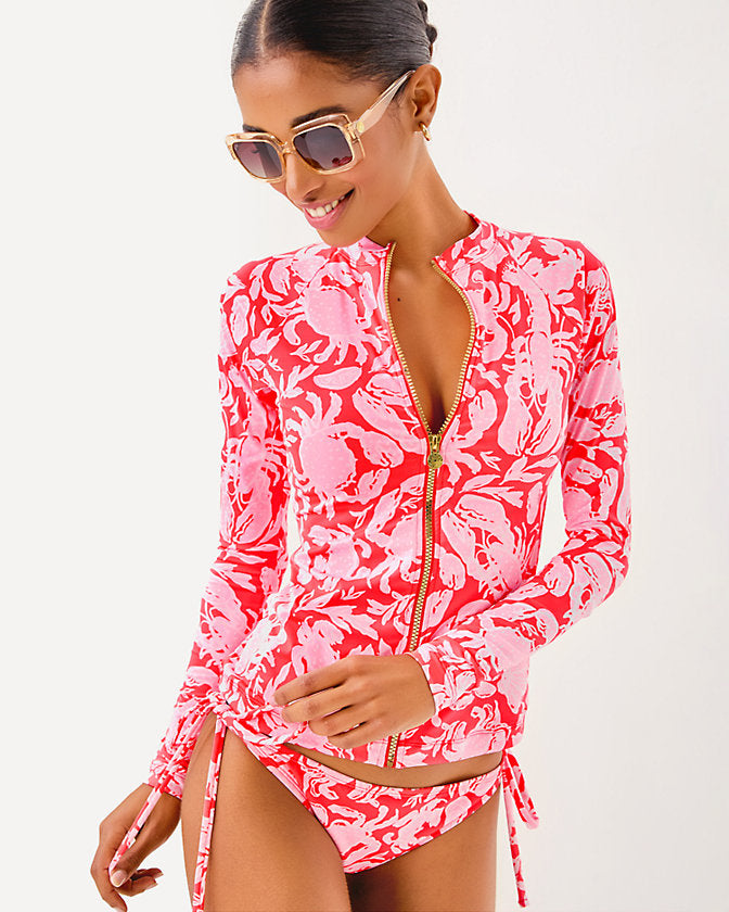 Lilly Pulitzer | Royden Rash Guard - Cane Coral Crab Collab