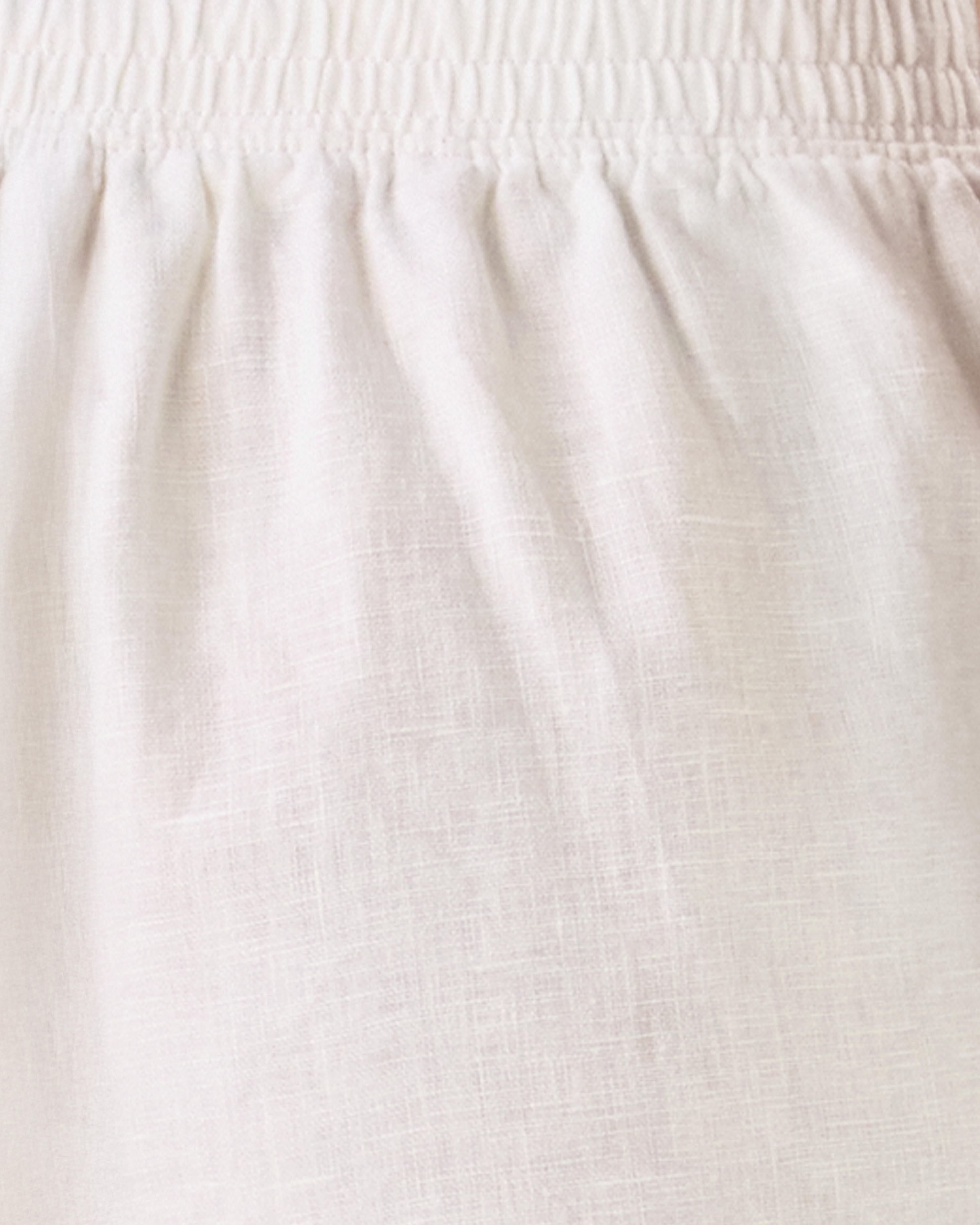 4" Captina Linen Short - Resort White