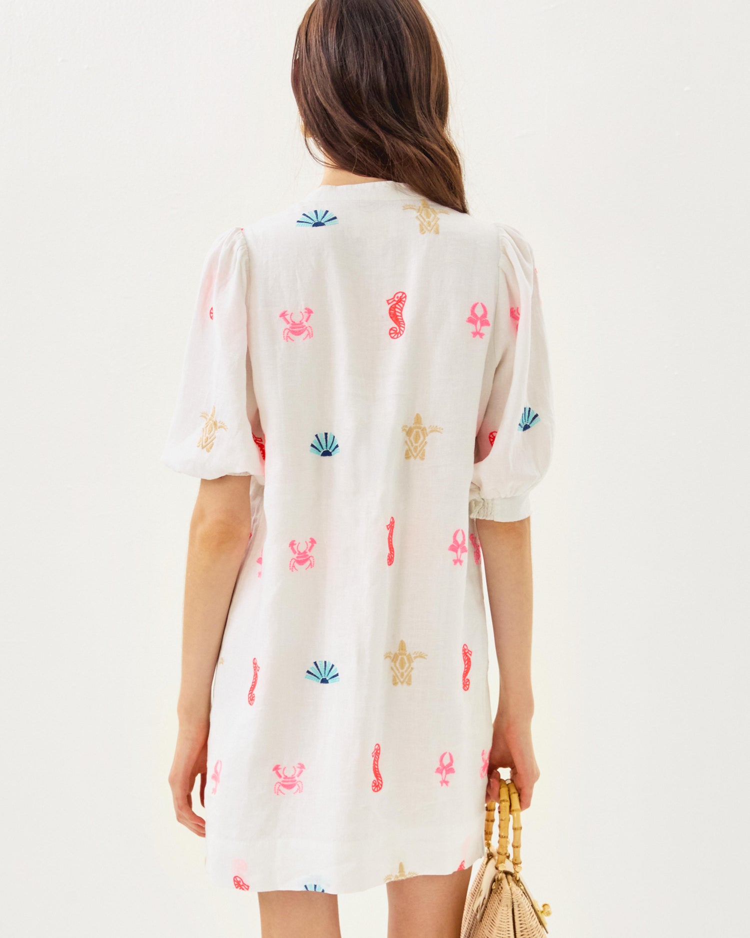Lilly Pulitzer | Mialeigh Elbow Sleeve Linen Dress