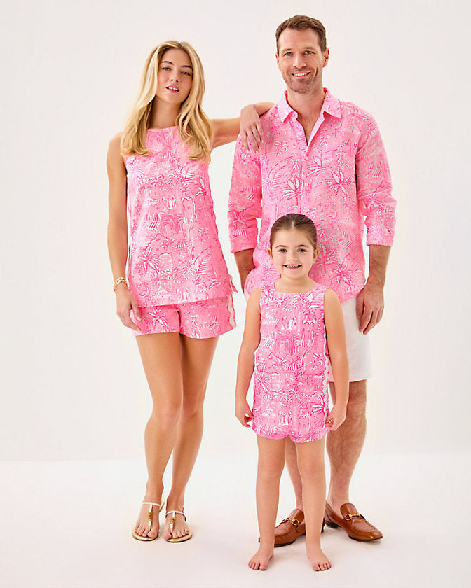 Lilly Pulitzer | Girls Mini Romey Shift Set - Conch Shell Pink Pennys Playground