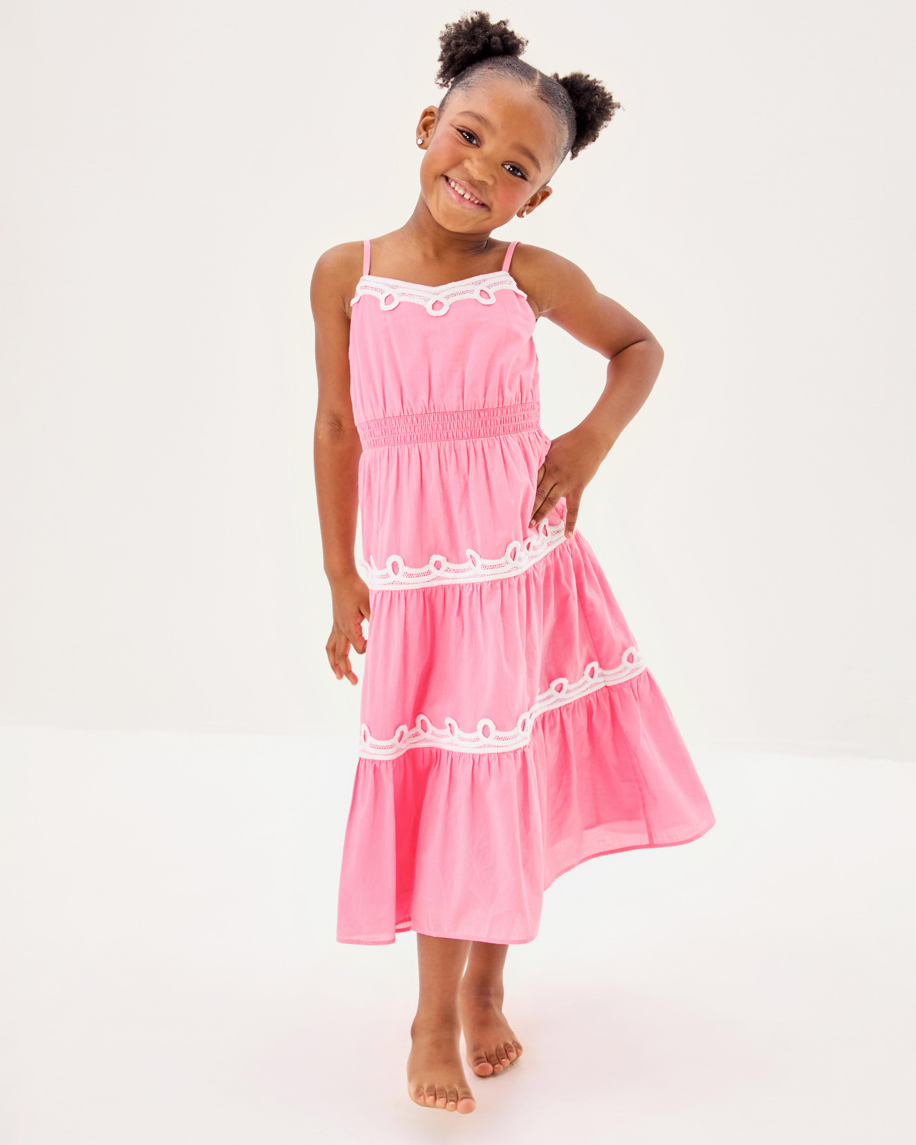 Lilly Pulitzer | Girls Mini Zanna Midi Dress - Conch Shell Pink