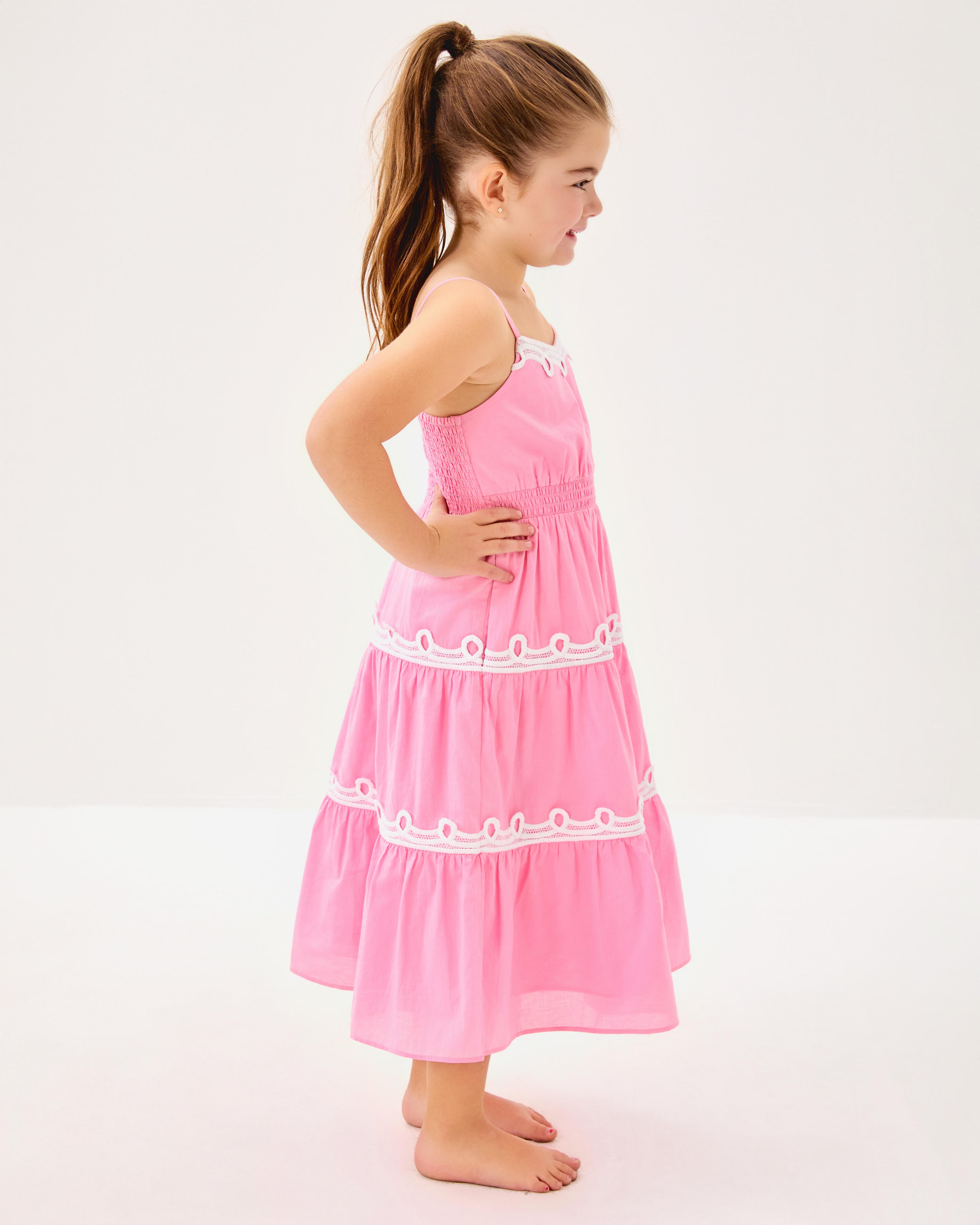 Lilly Pulitzer | Girls Mini Zanna Midi Dress - Conch Shell Pink