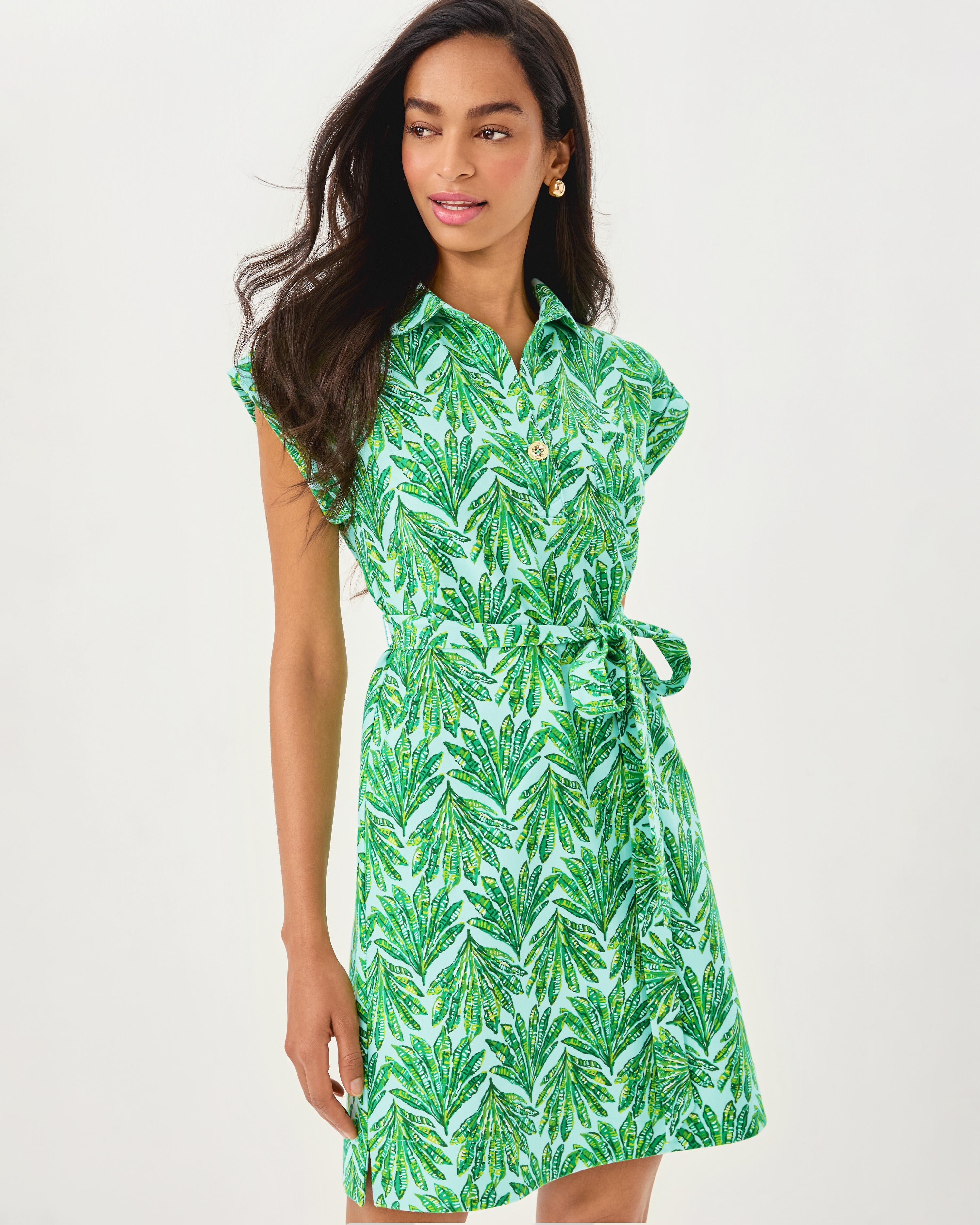 Lilly Pulitzer | Emersyn Dress - Kitts Green Crossgrain Shady Babe