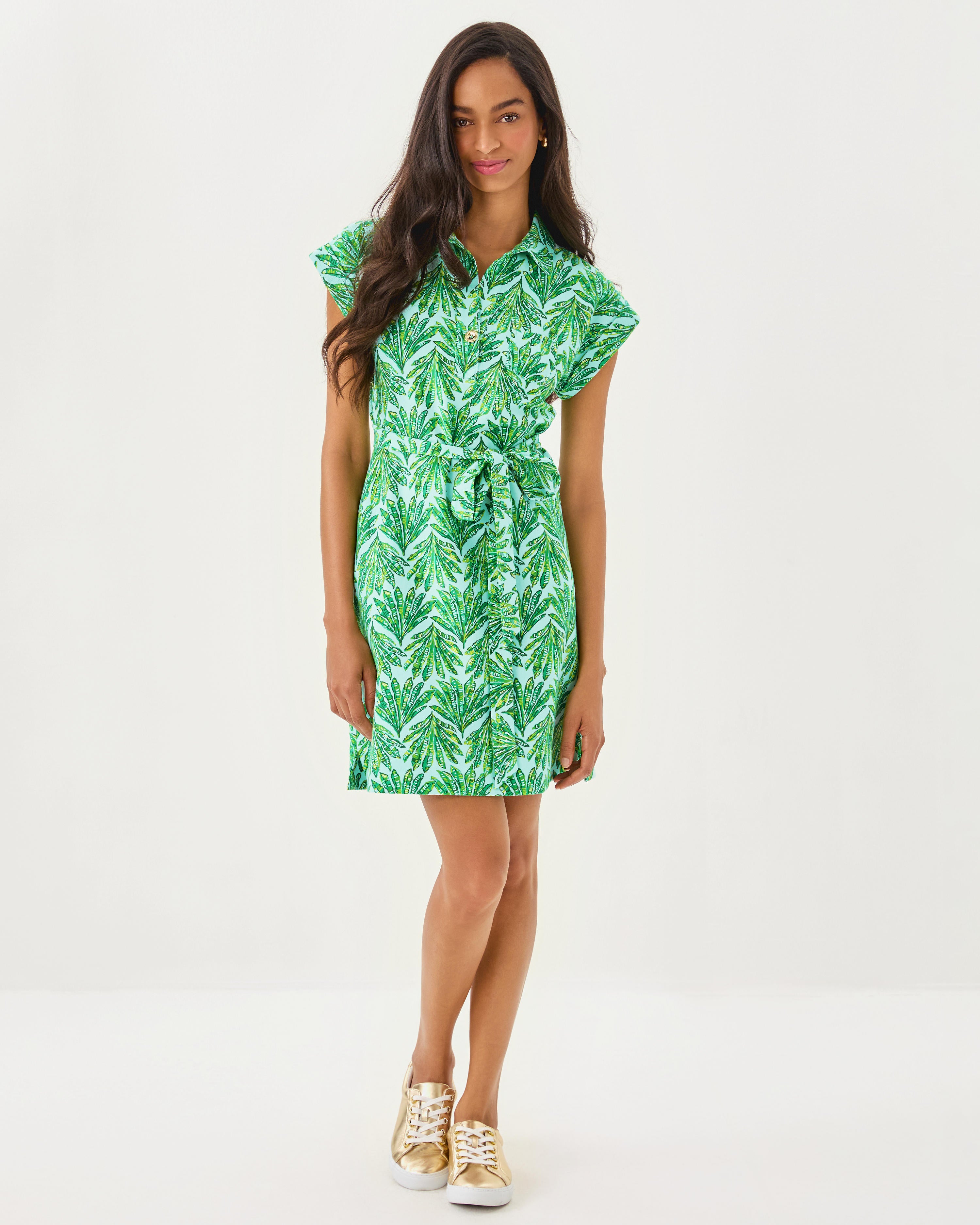 Lilly Pulitzer | Emersyn Dress - Kitts Green Crossgrain Shady Babe