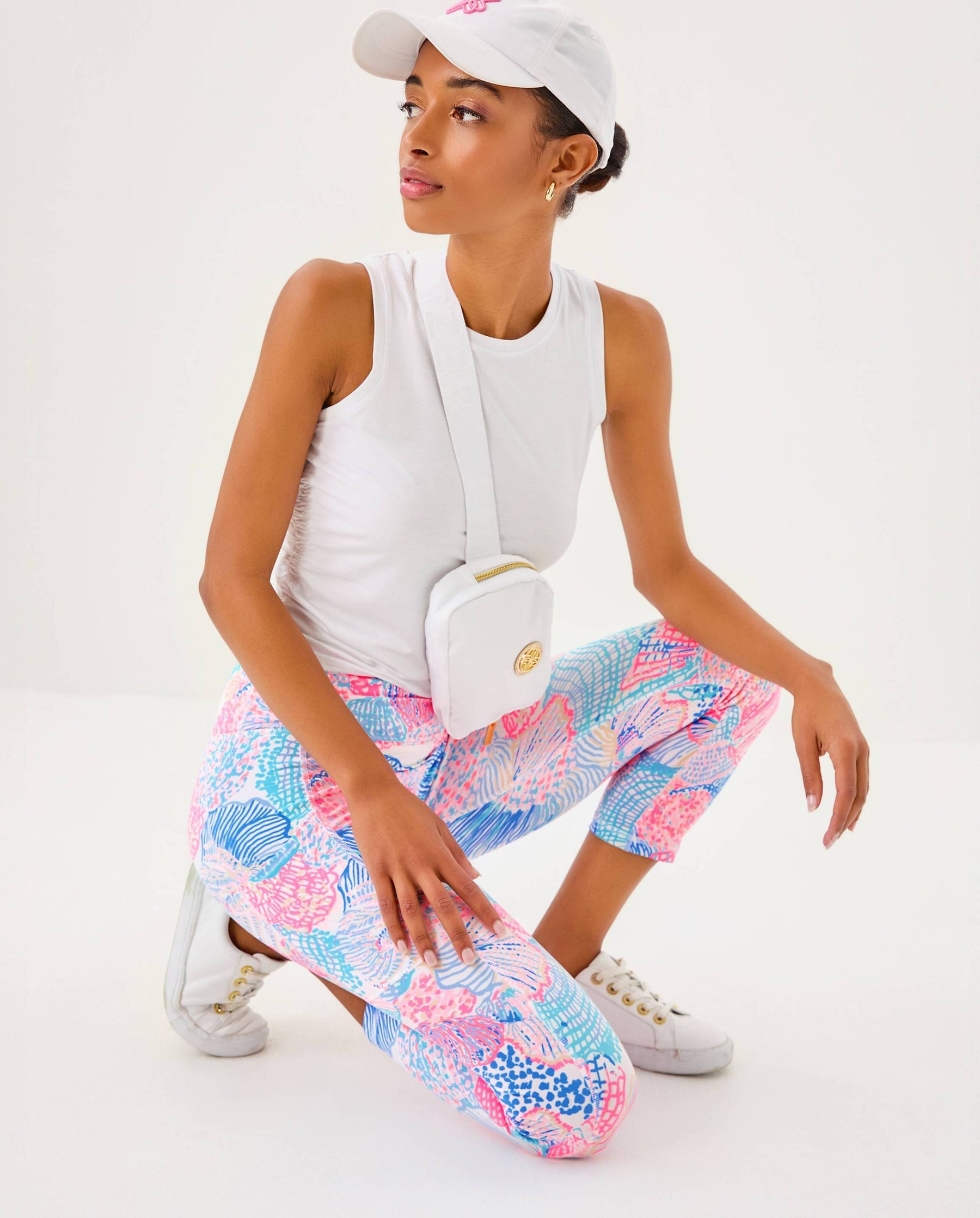 Lilly Pulitzer | UPF 50+ Luxletic 21" Weekender High Rise Crop Legging