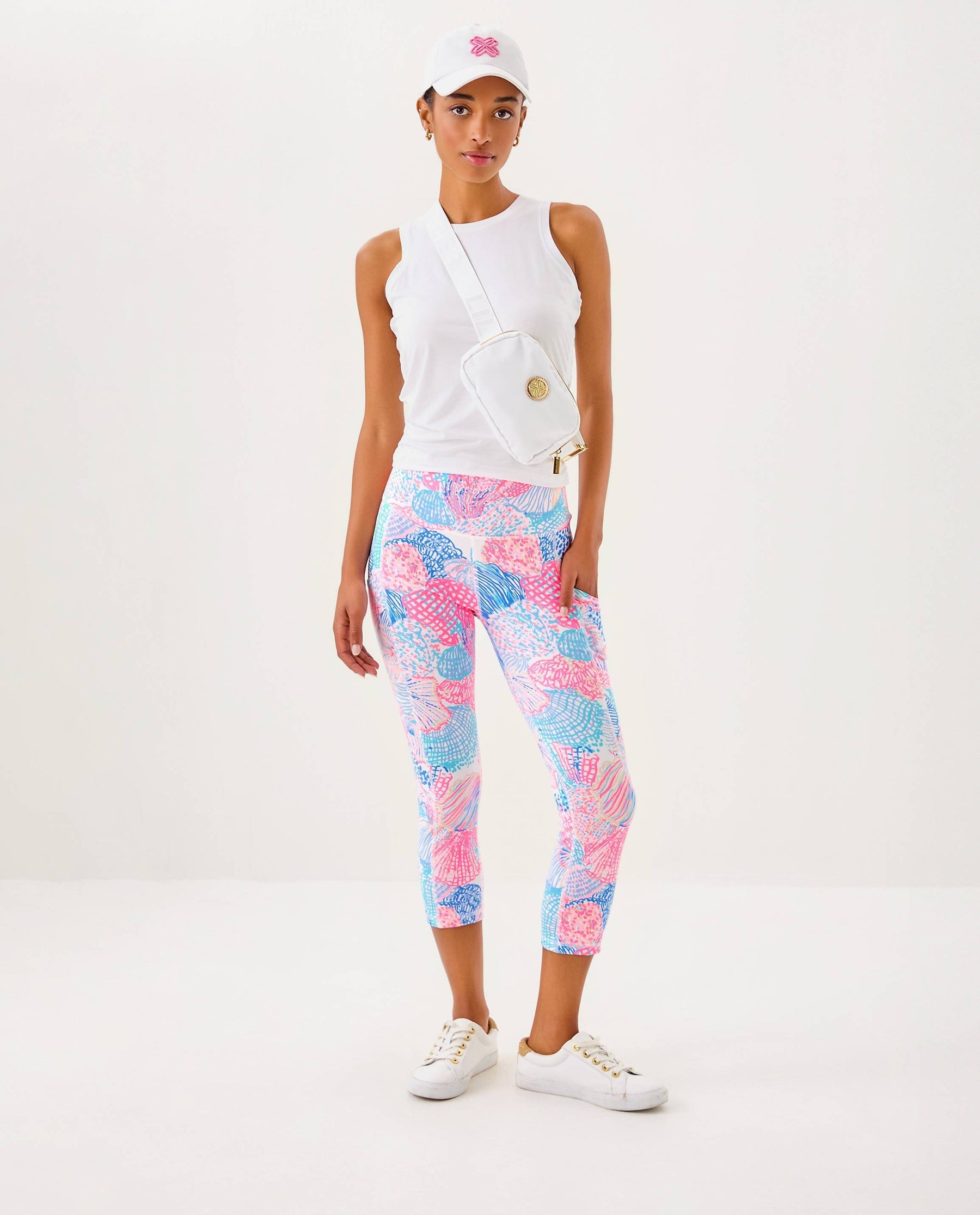 Lilly Pulitzer | UPF 50+ Luxletic 21" Weekender High Rise Crop Legging