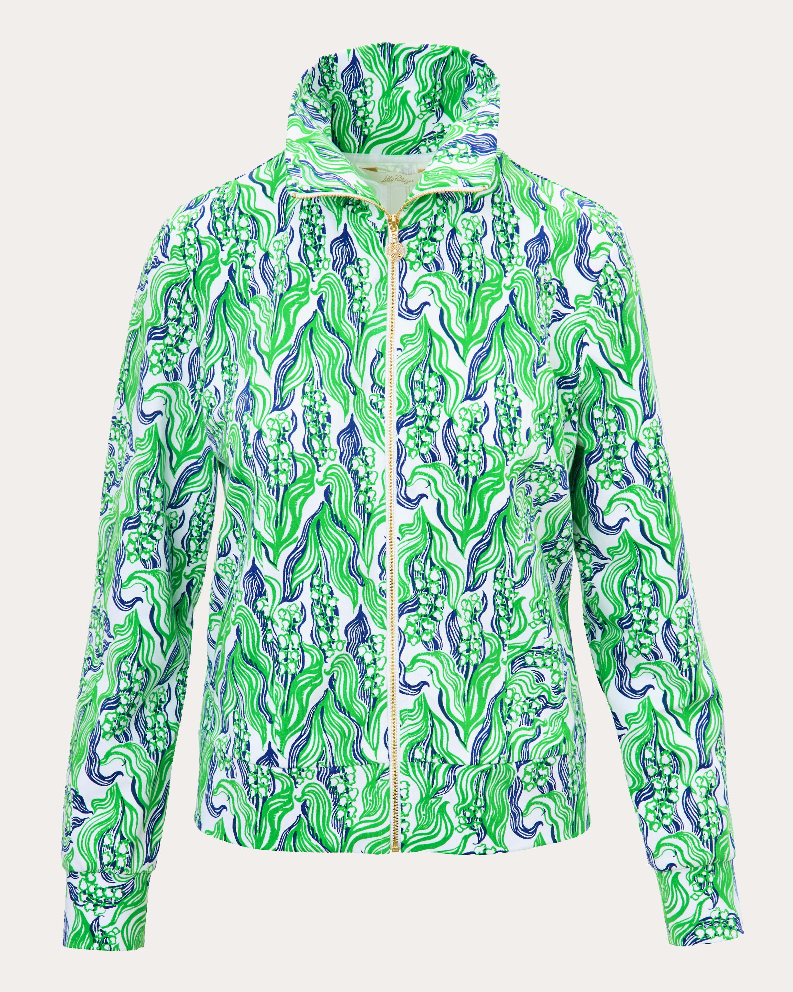 Eleni Upf 50+ Zip-up - Putting Green Lilly Of The Valley