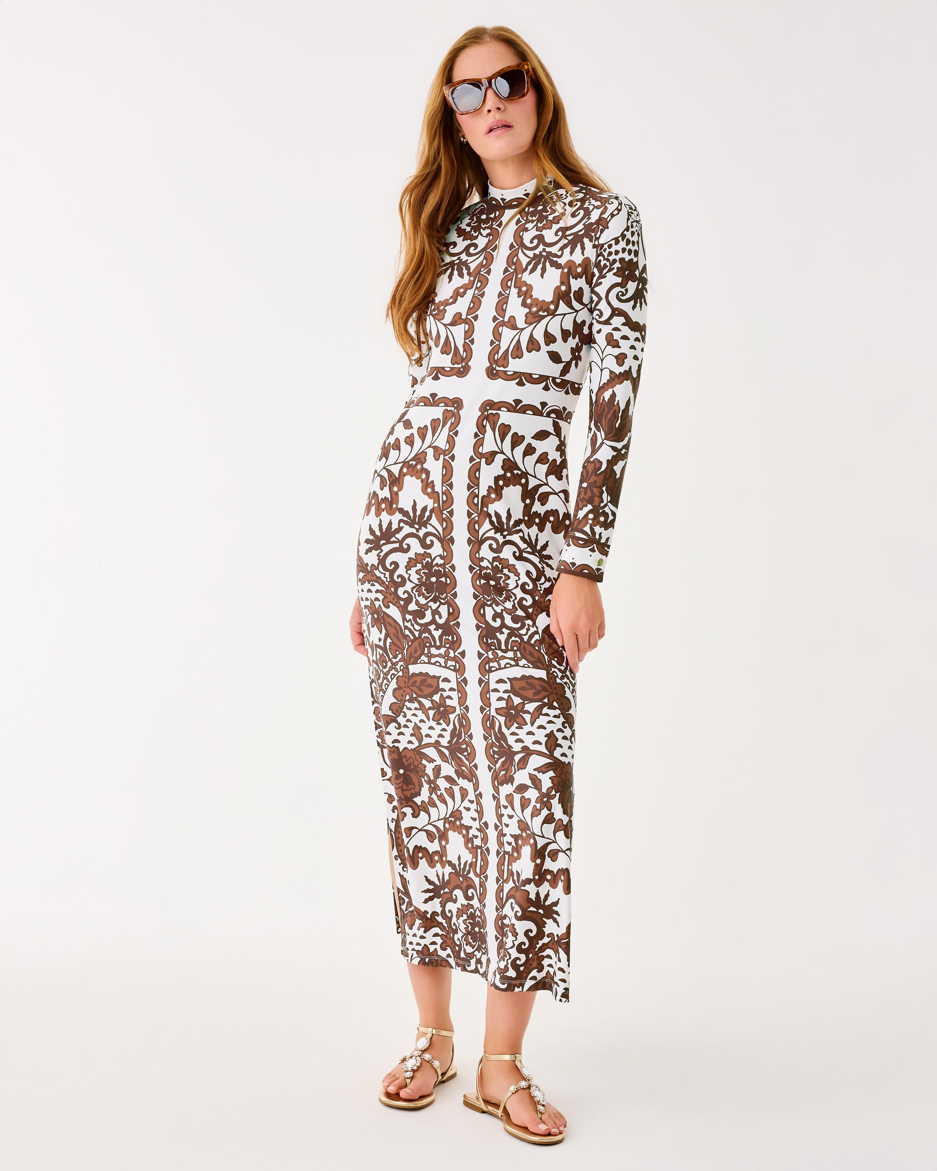 Lilly Pulitzer | Quinn Upf 50+ Long Sleeve Maxi Dress