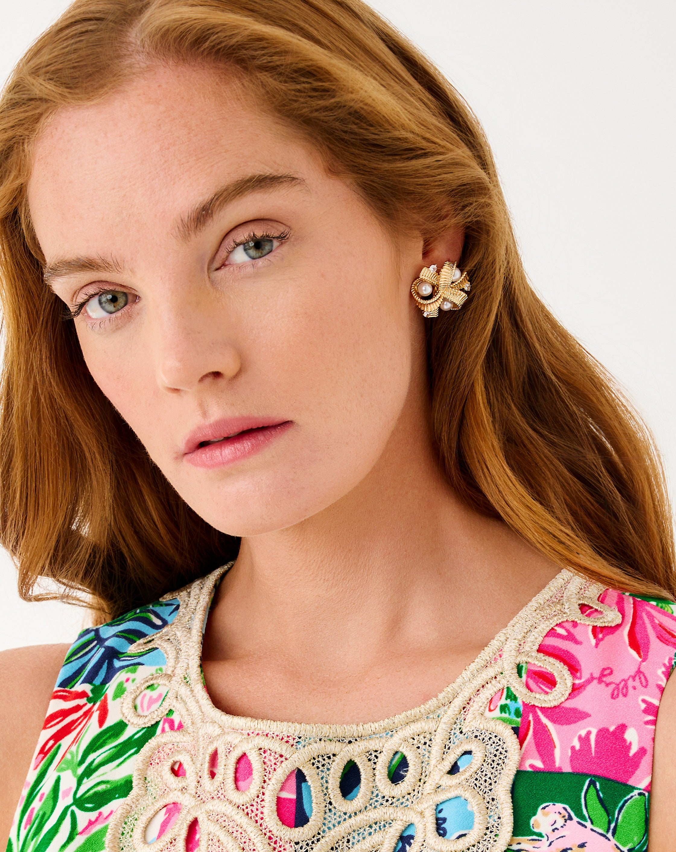 Lilly Pulitzer | Tis The Season Pearl Cluster Earrings