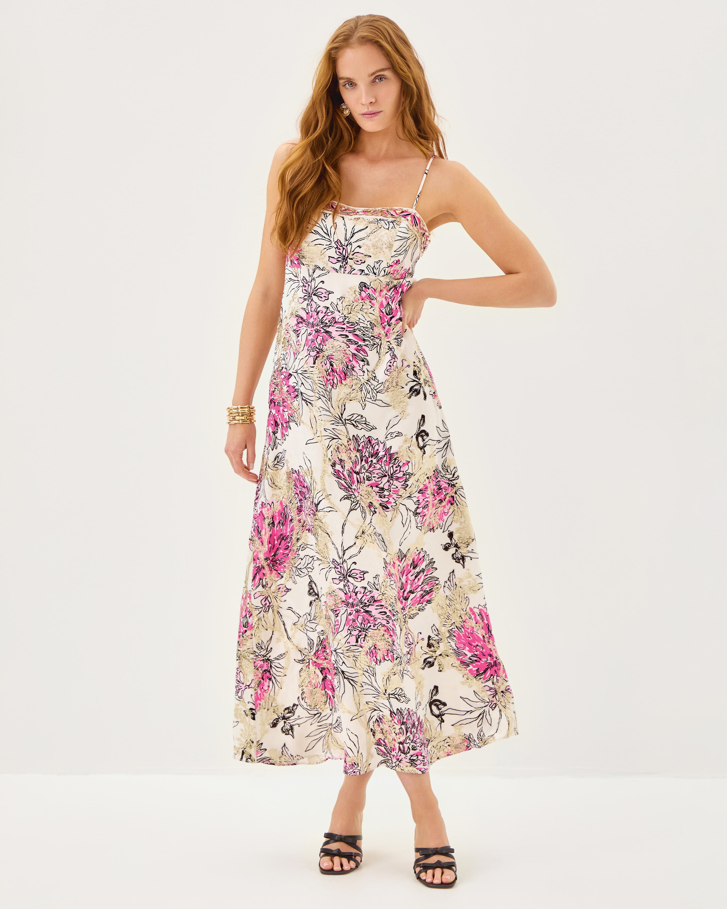 Lilly Pulitzer Kristi Beaded Jacquard Maxi Dress – Cloister
