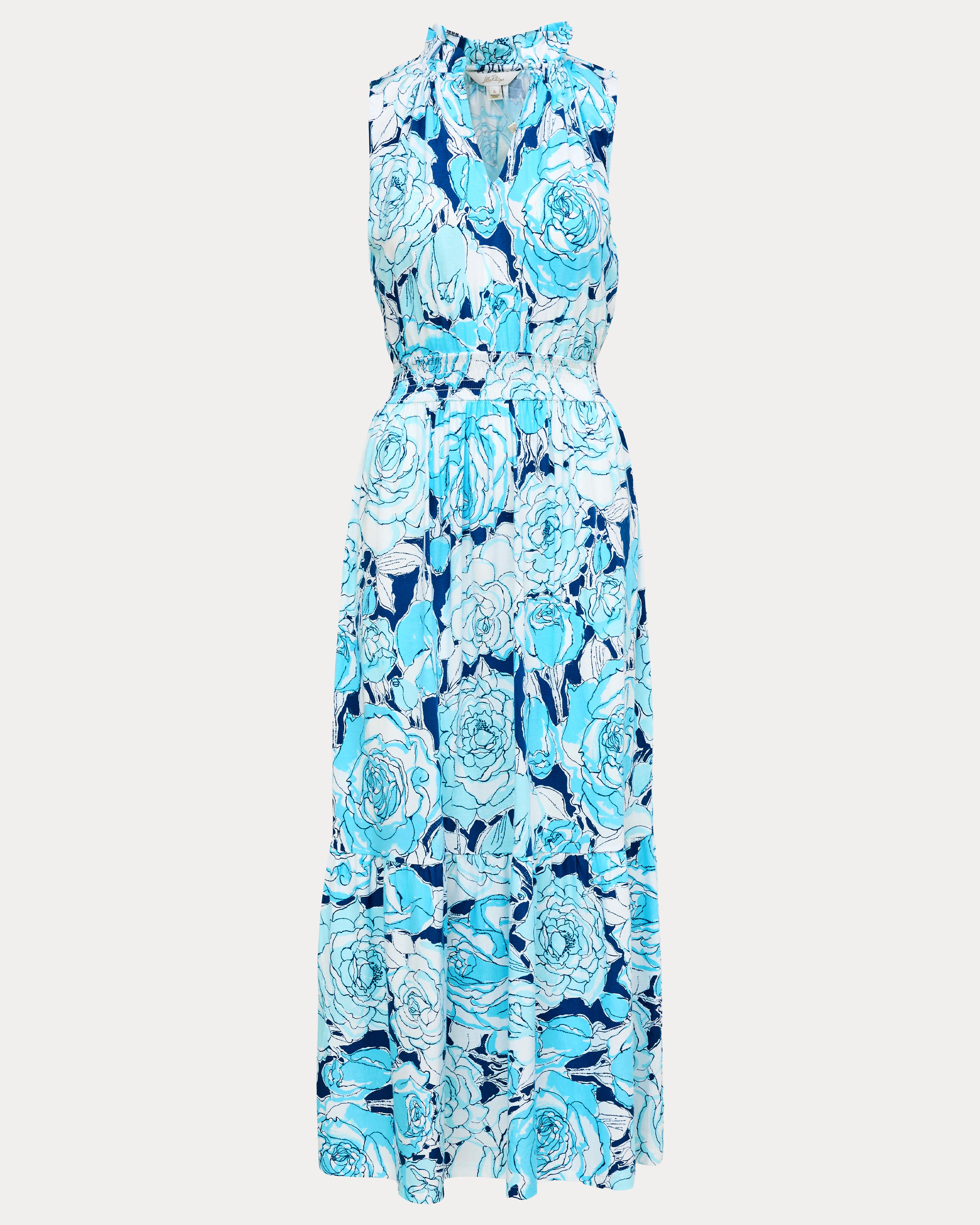 Amiria Maxi Dress - Capri Blue Rosanna