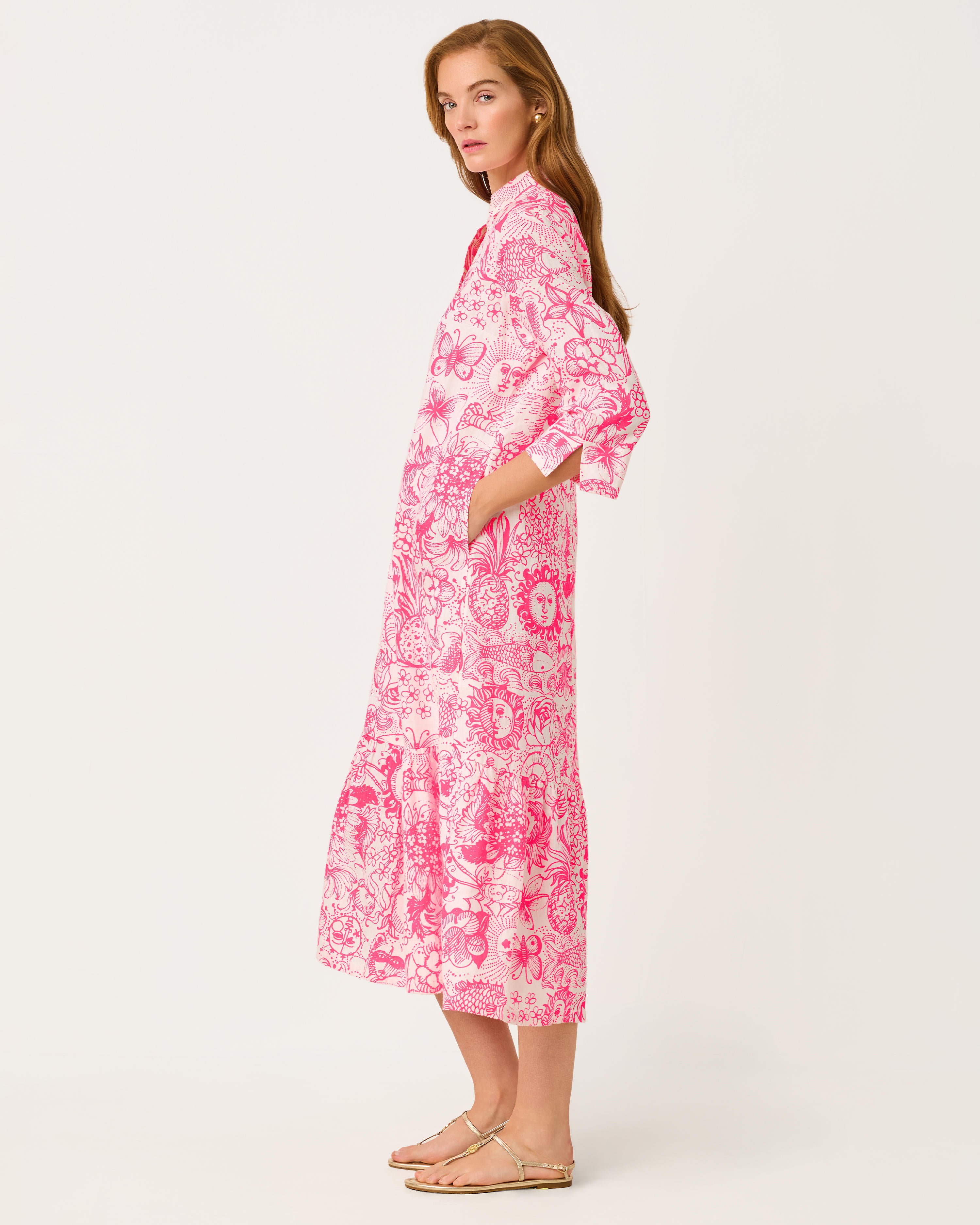 Lilly Pulitzer | Alora Maxi Dress - Cherry Blossom Pink Fleur De Lilly