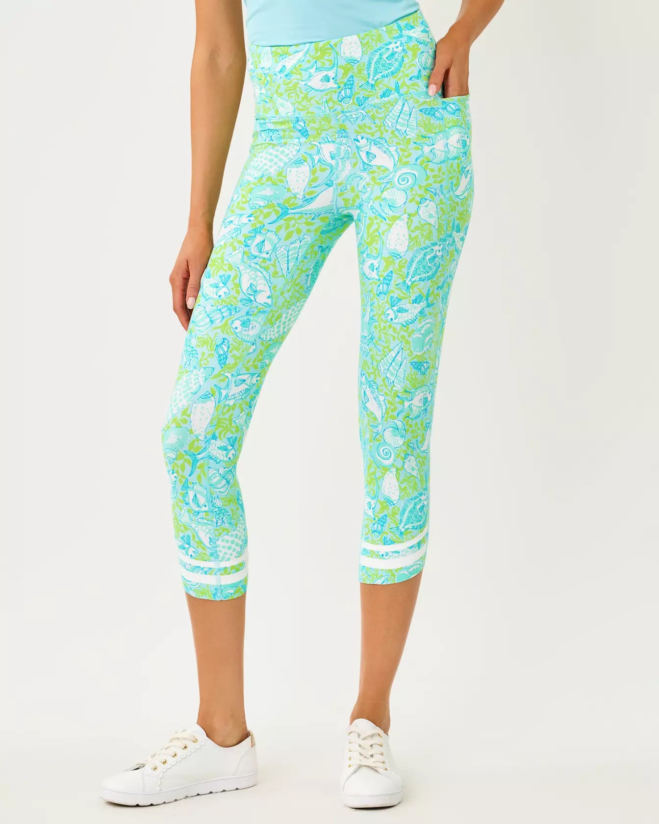 UPF 50+ Luxletic 21" Weekender High Rise Crop Legging