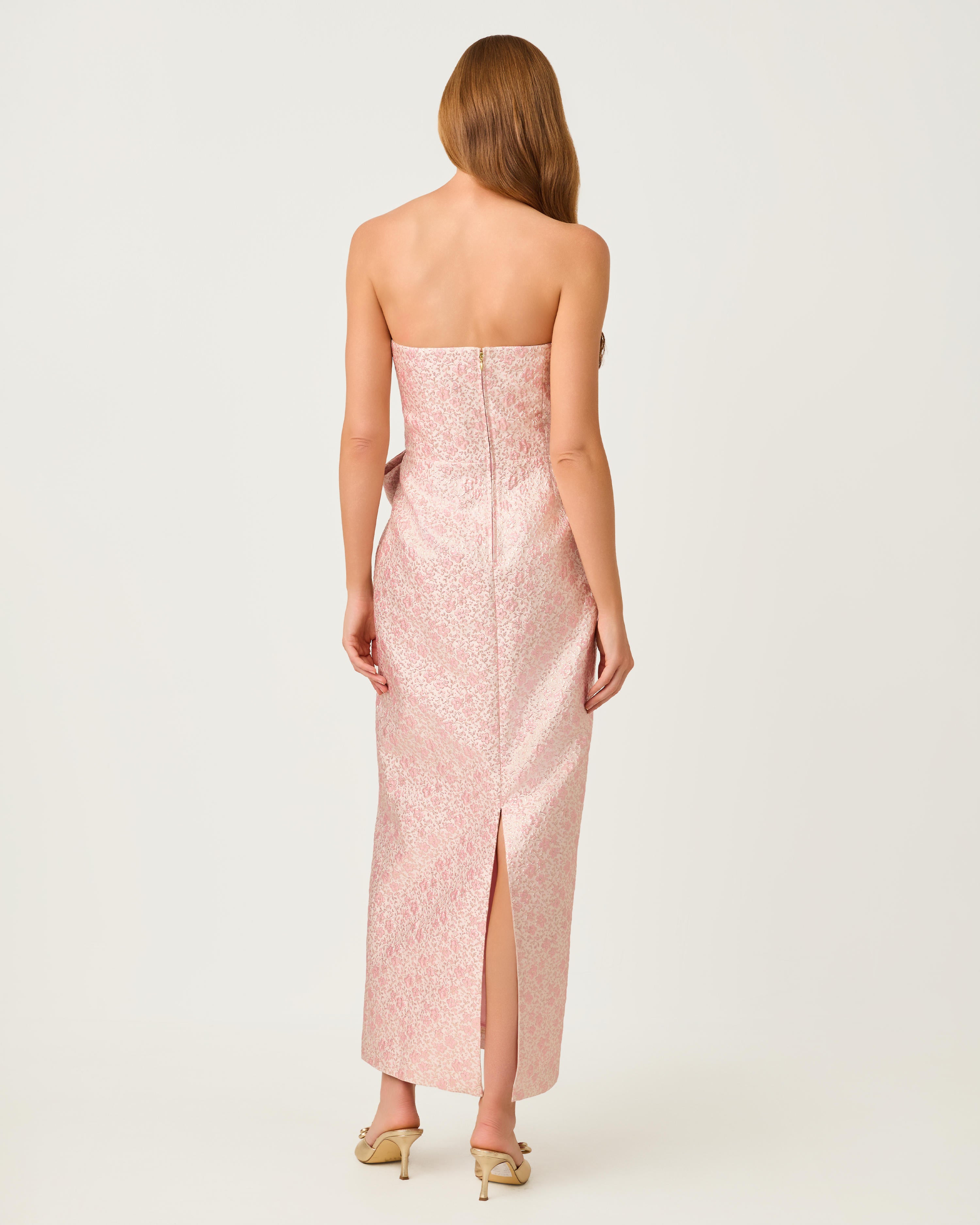 Tiernan Maxi Dress - Conch Shell Pink Ritsy Ditsy