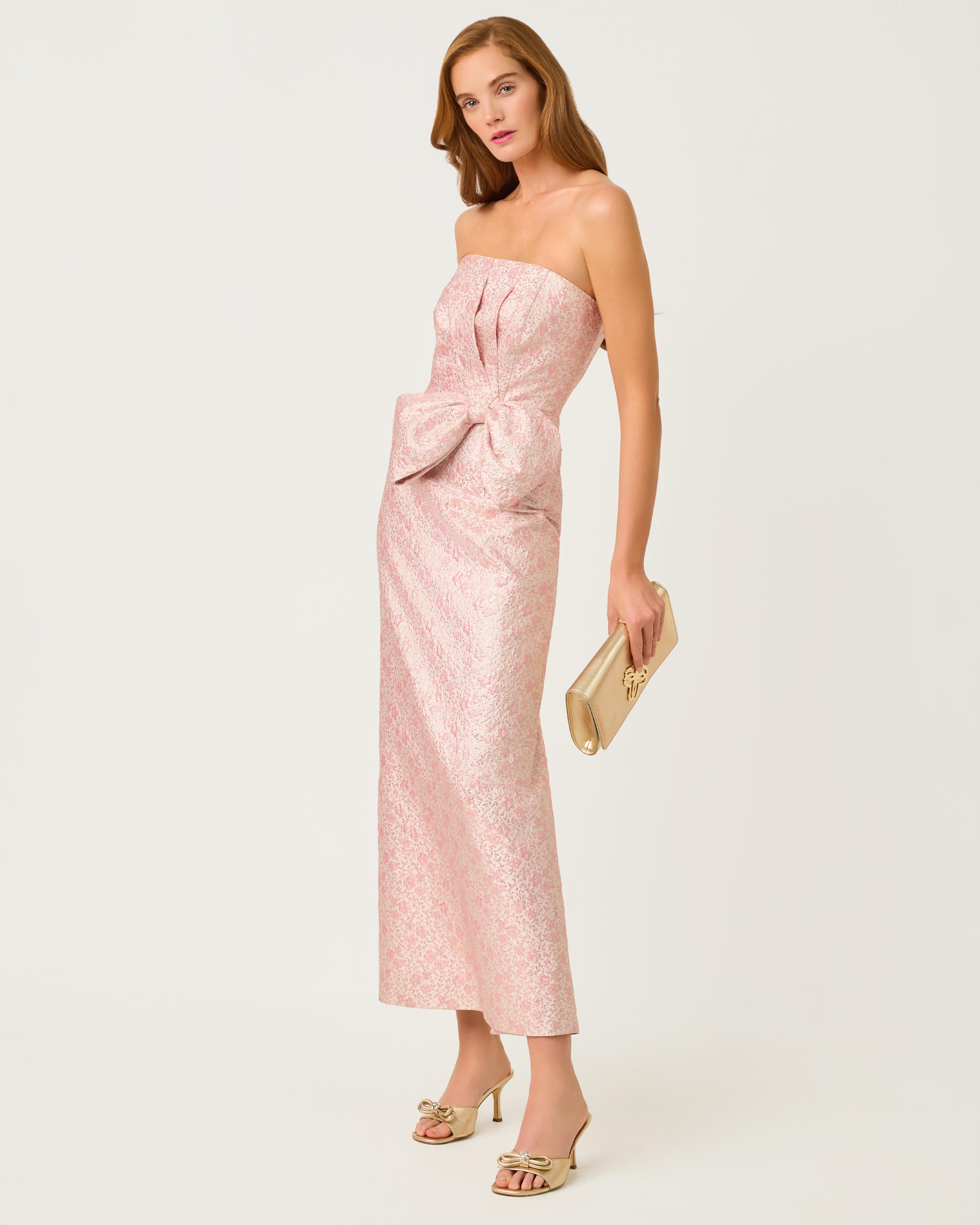 Tiernan Maxi Dress - Conch Shell Pink Ritsy Ditsy