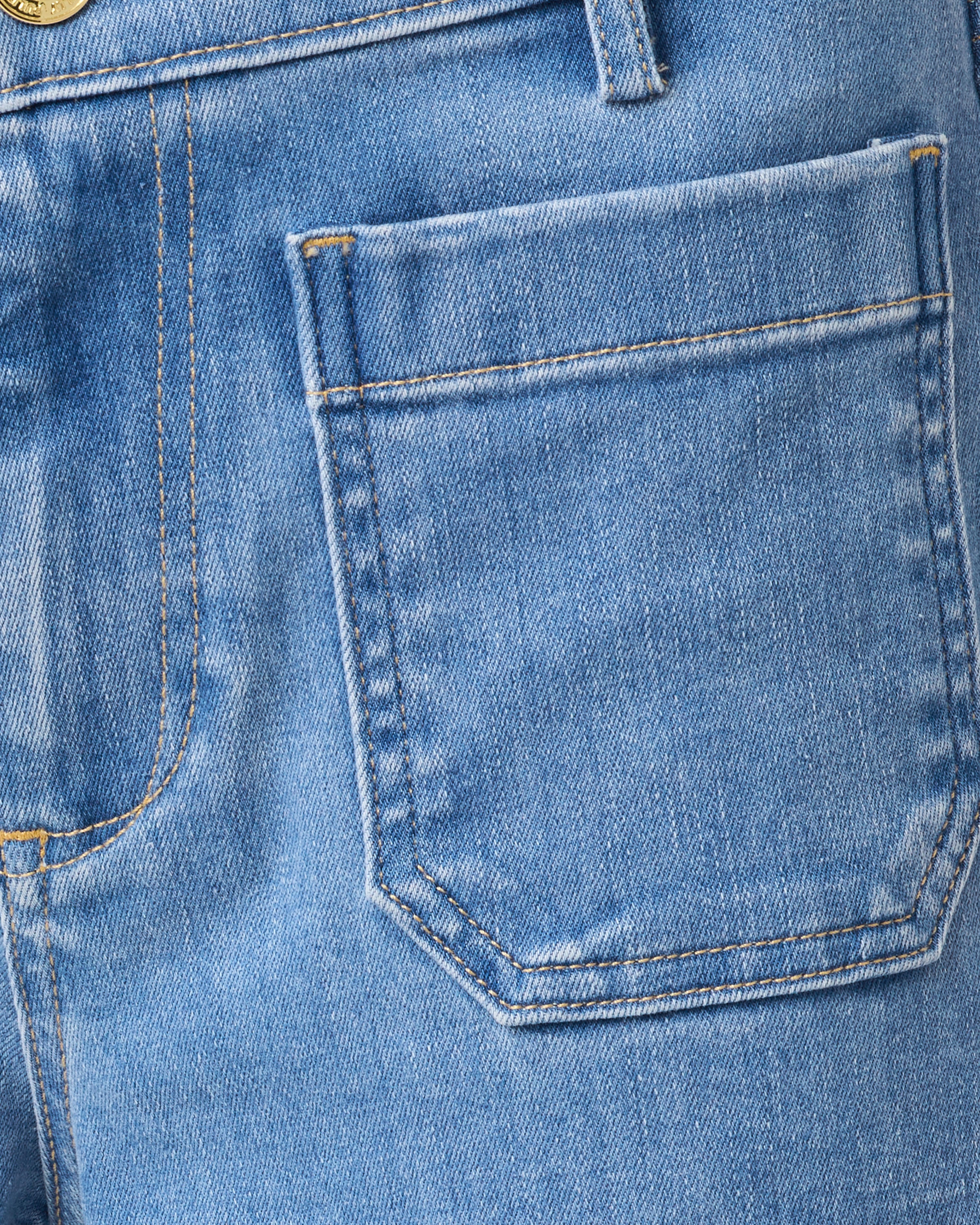 27" Harleen High Rise Crop Jean - Rosanna Wash