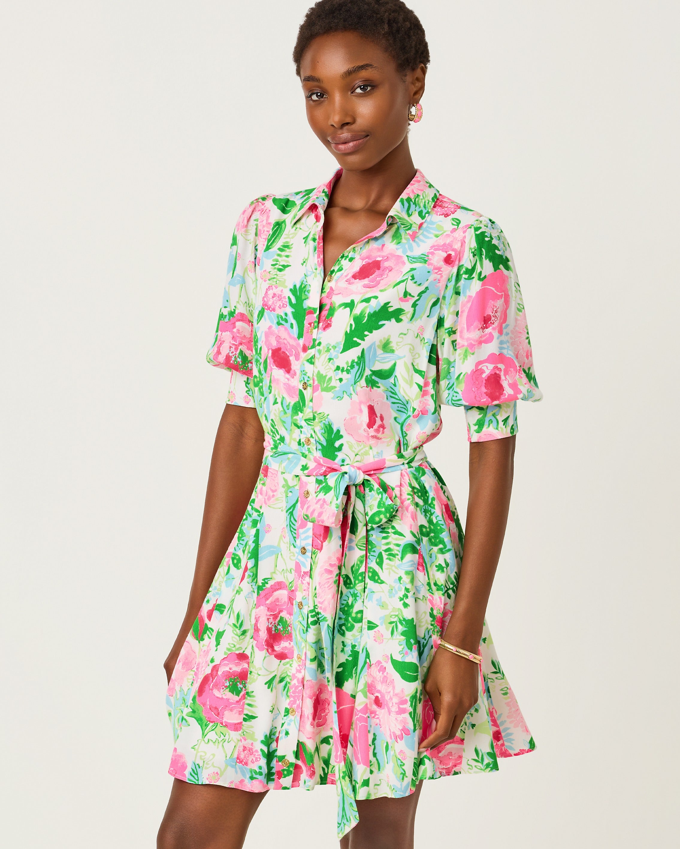 Lilly Pulitzer | Larkyn Shirtdress - Multi Poppy Party