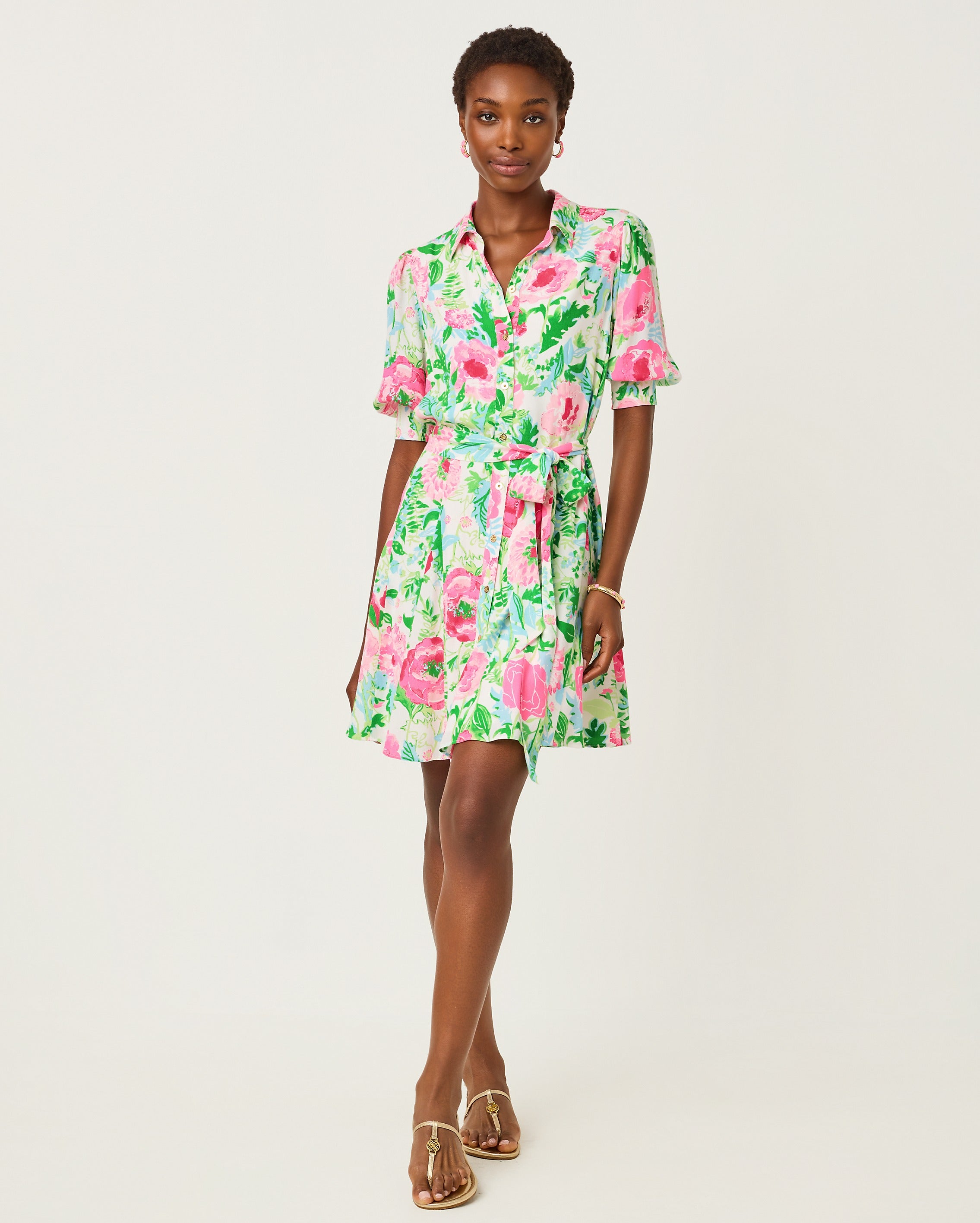 Lilly Pulitzer | Larkyn Shirtdress - Multi Poppy Party