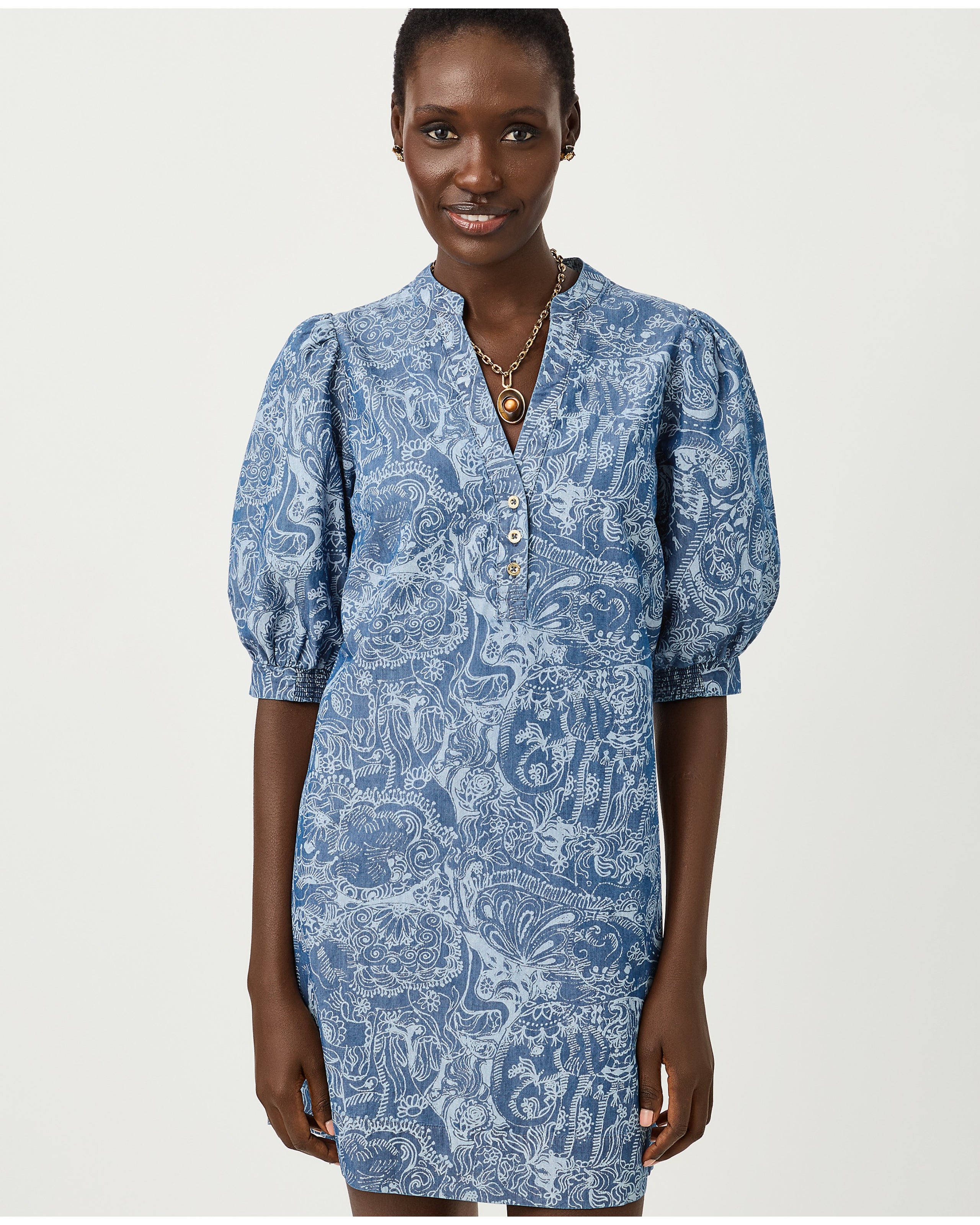 Mialeigh Elbow Sleeve Dress