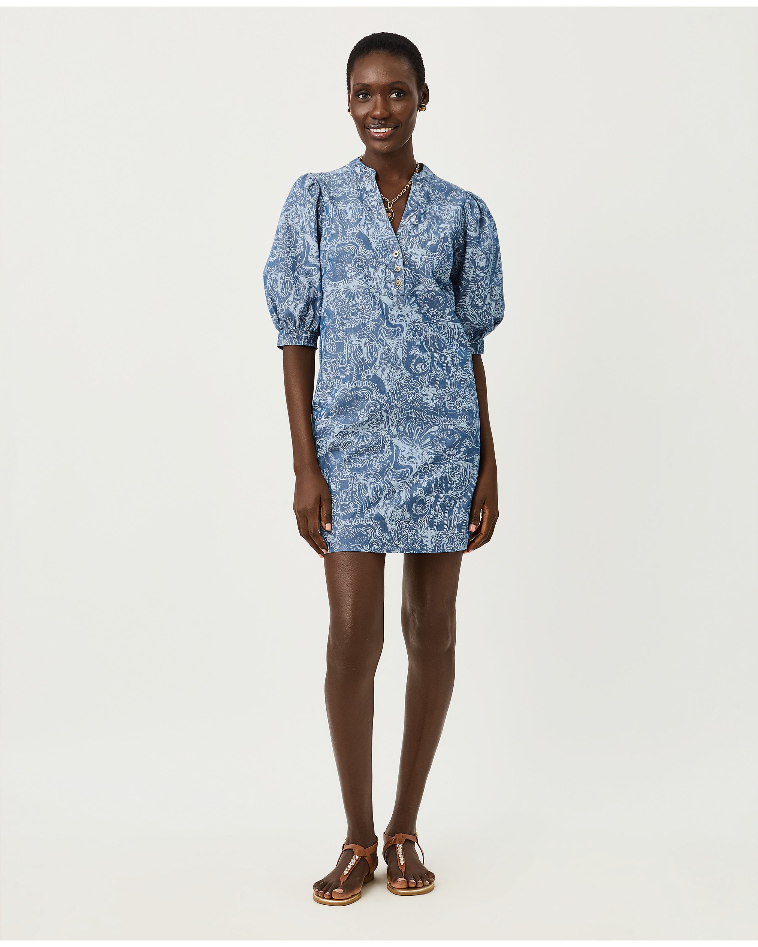 Mialeigh Elbow Sleeve Dress