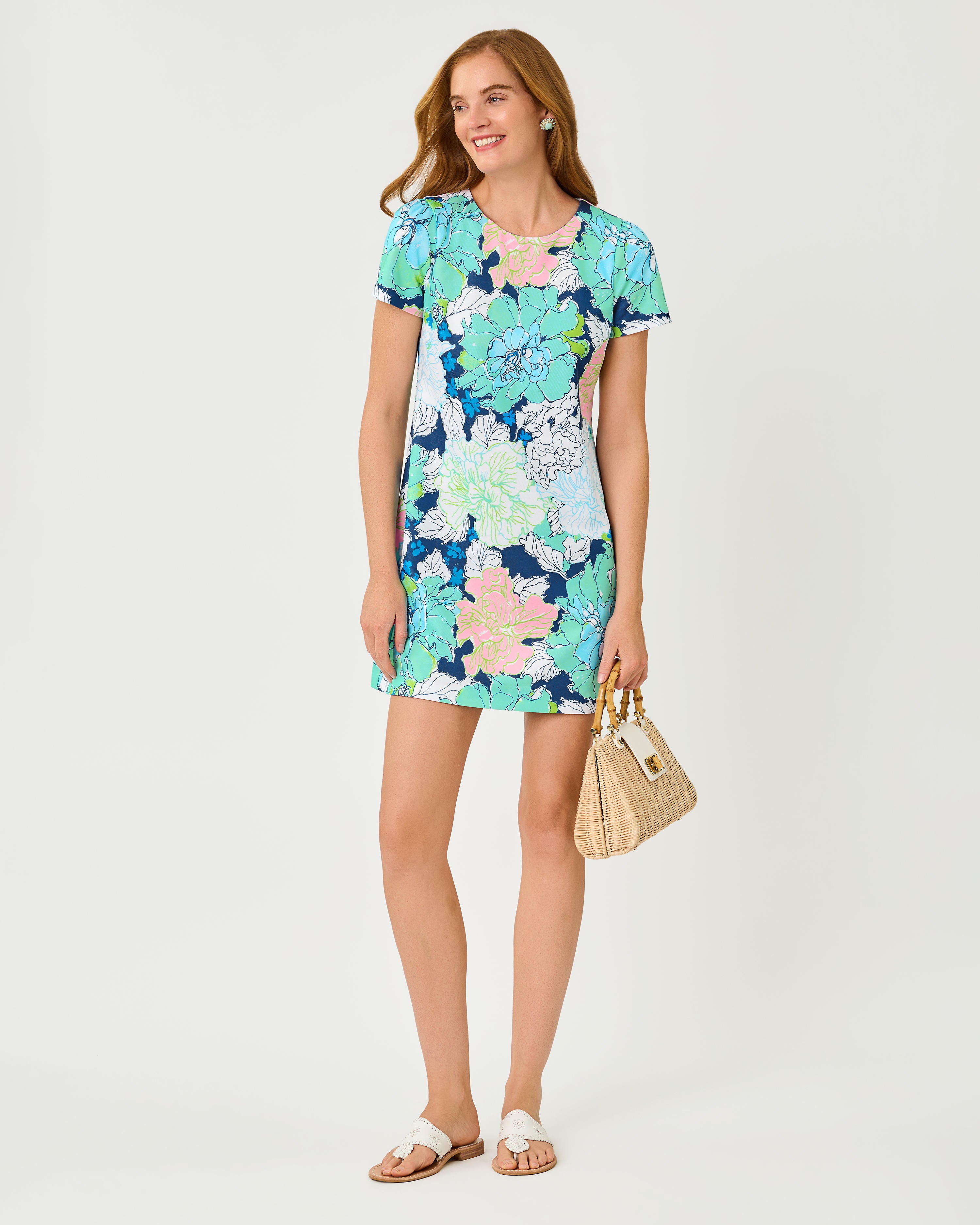 Melodie Skirted Romper - Starlight Navy Tennessees Hibiscus