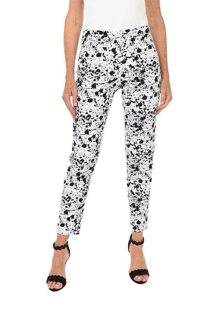 Krazy Larry P507 Pull on Pant - White Splatter