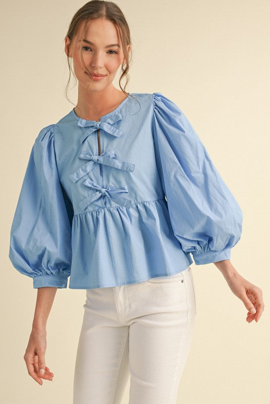 Cloister Collection | Bows Shirt Solid