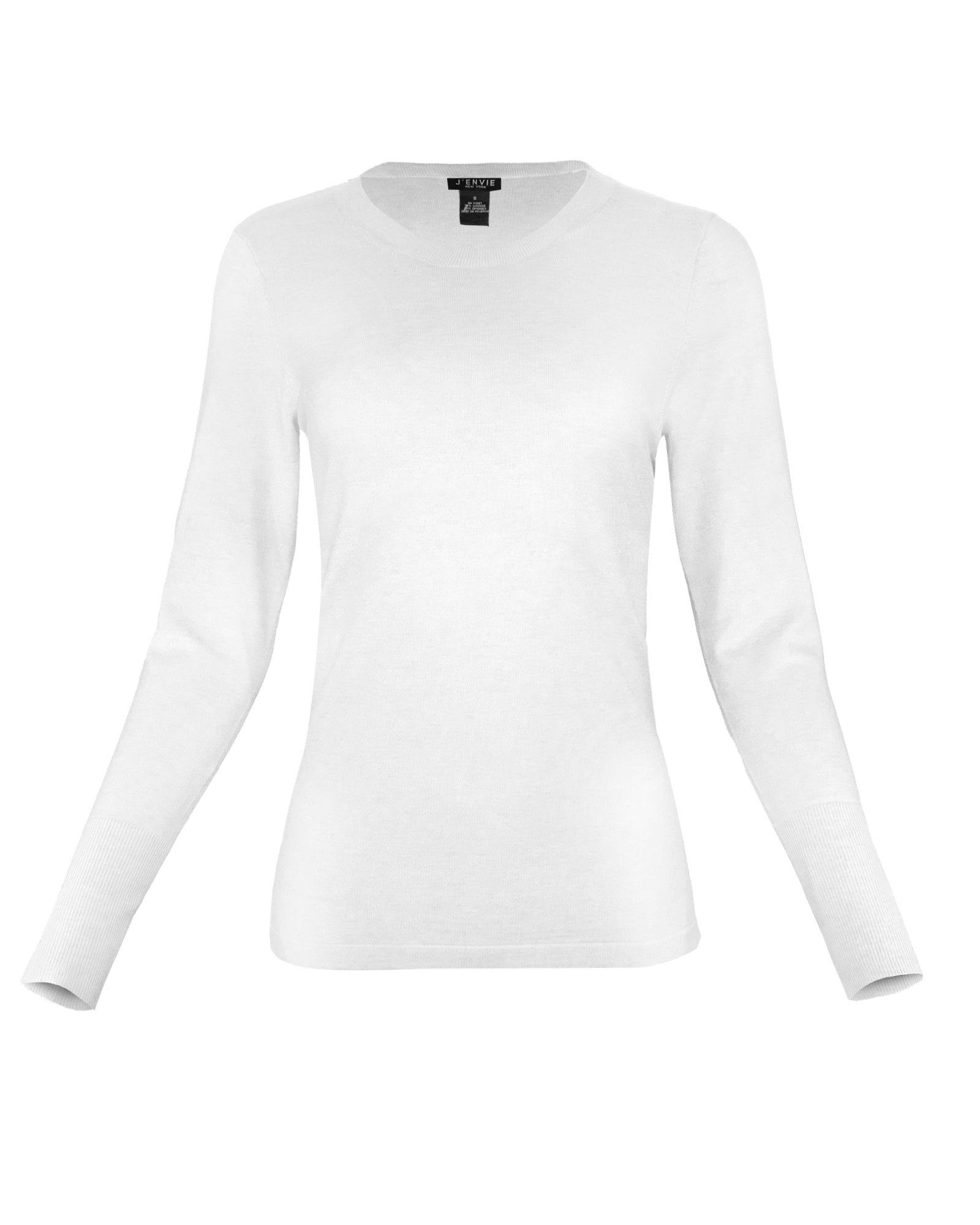 White long-sleeve shirt on a white background