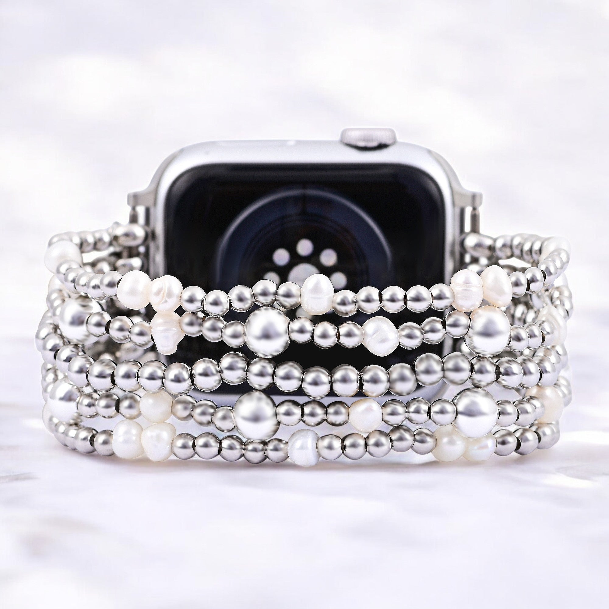 Shimmering Pearl Apple Stretch Band