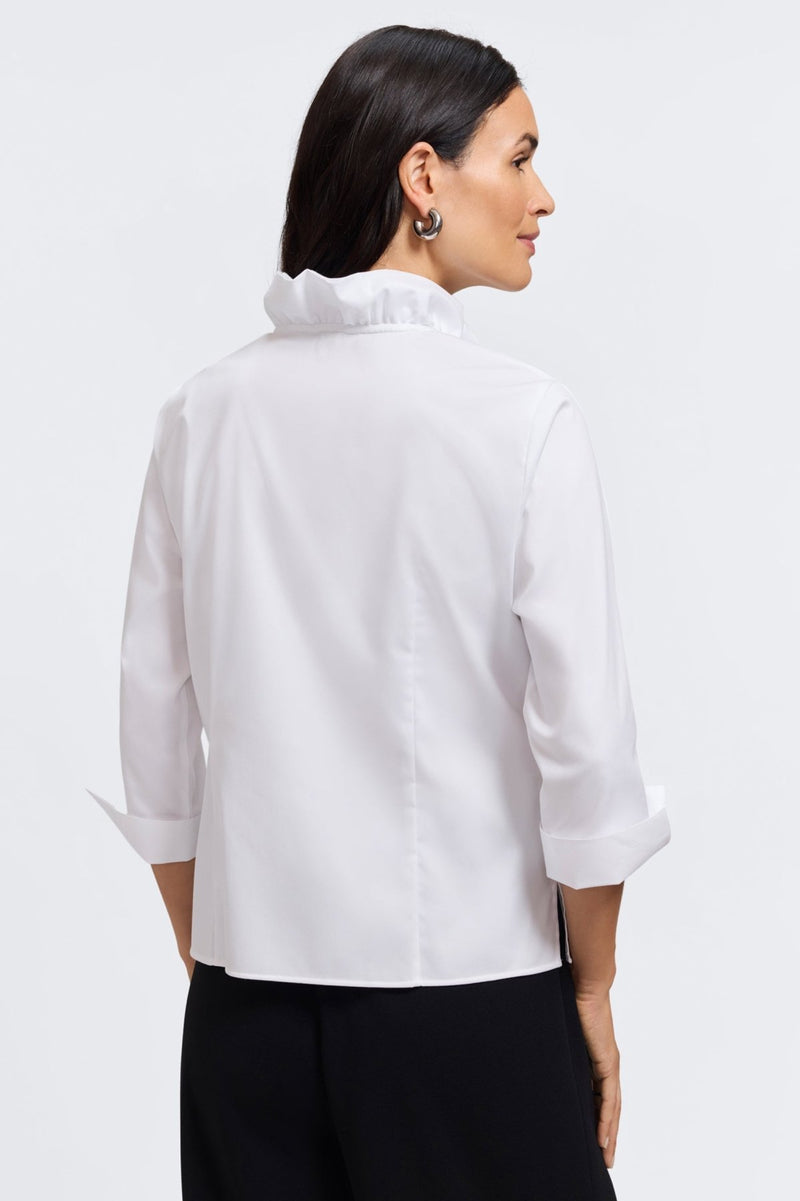 Foxcroft | Edith Stretch Matte Sateen 3/4 Sleeve Shirt