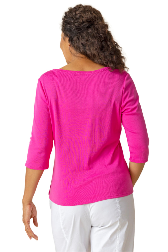 Habitat | Cozy Rib V-Neck Cotton Tee