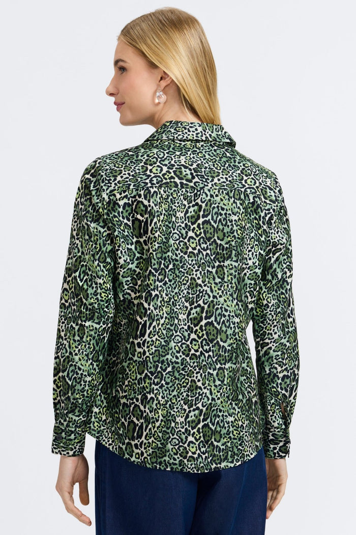 Foxcroft | Marlee Top - Leopard