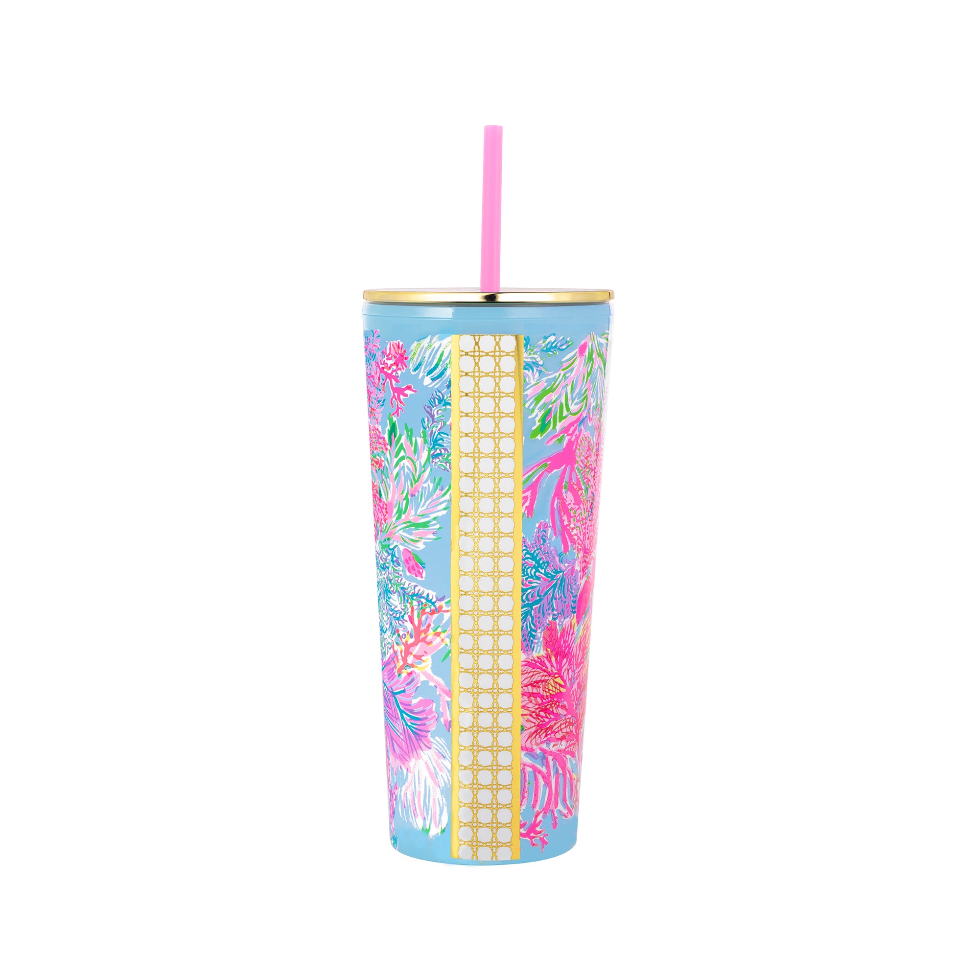 Acrylic Tumbler with Straw, Modern Leopard - Lifeguard Press