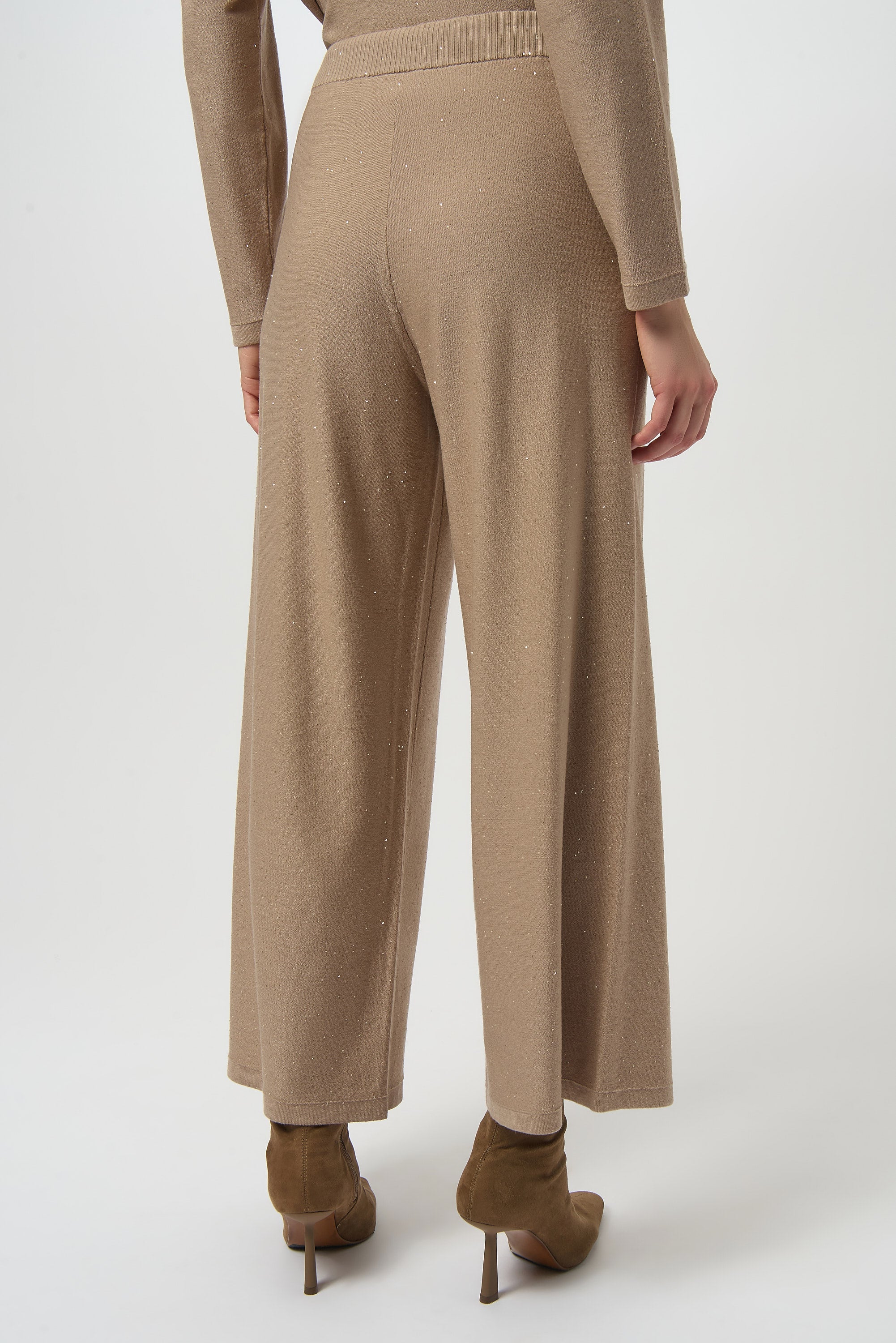 Joseph Ribkoff | Sequined Knit Culotte Pants