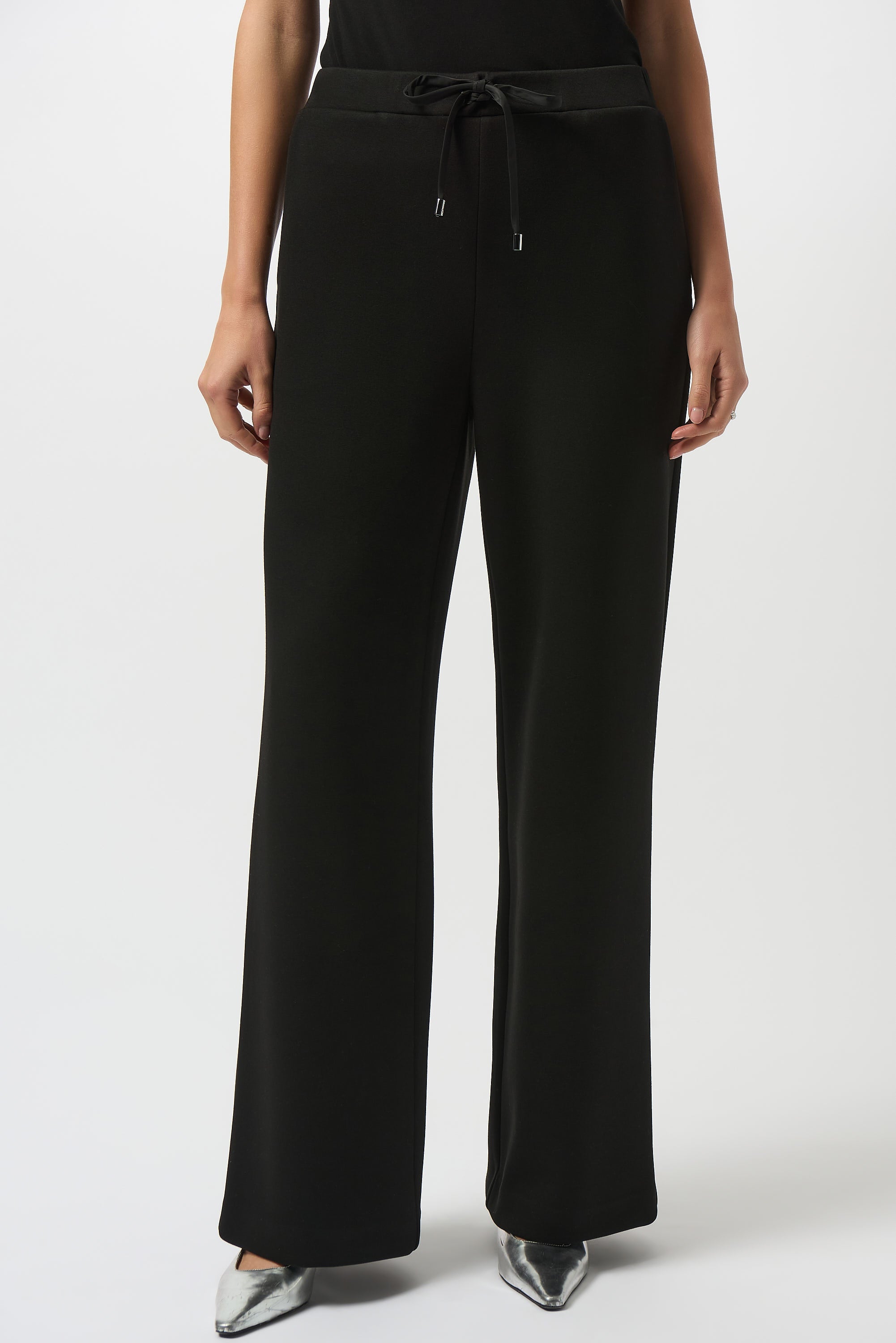 Scuba Jersey Wide-leg Pants