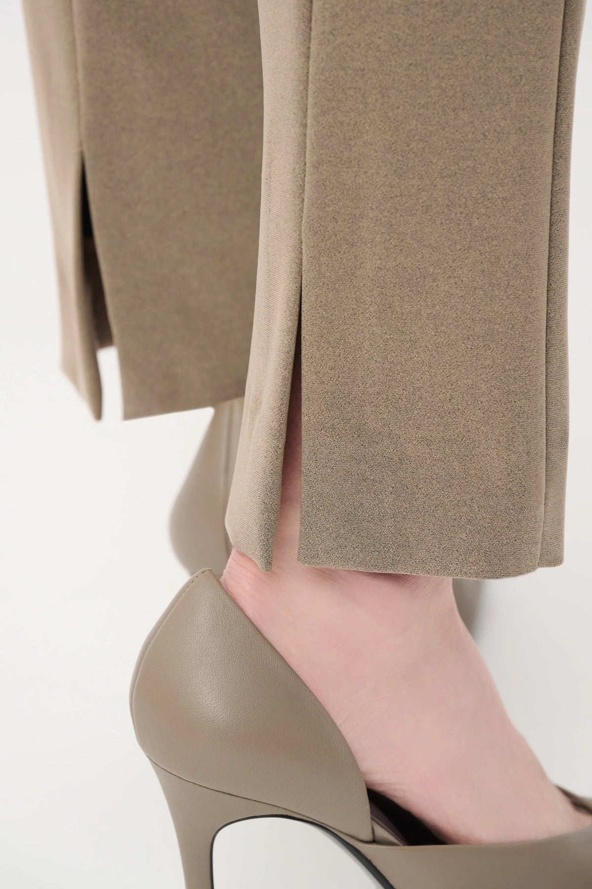Back‑Slit Straight‑Leg Pant