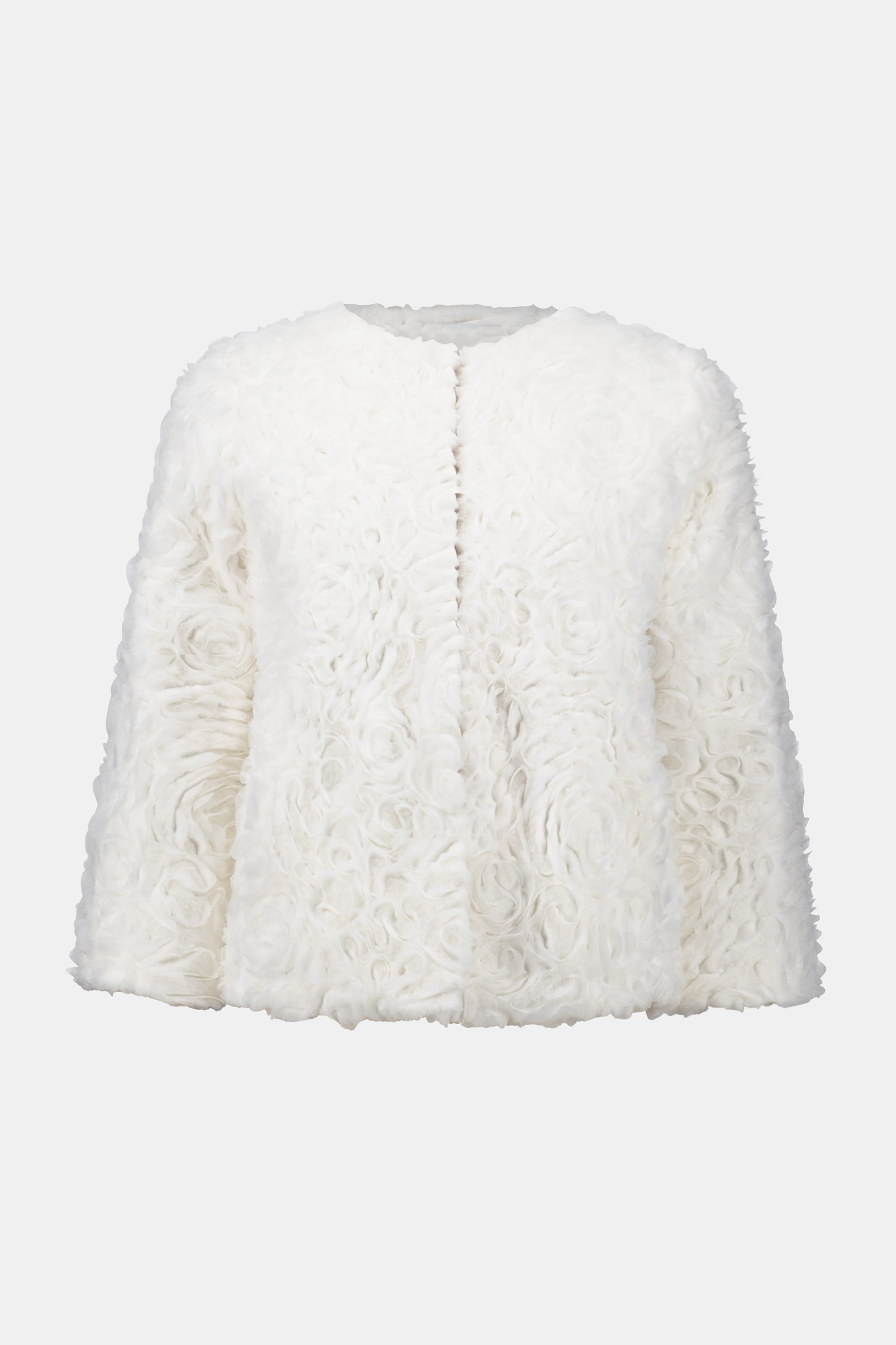 Joseph Ribkoff | Embroidered Faux Fur Jacket
