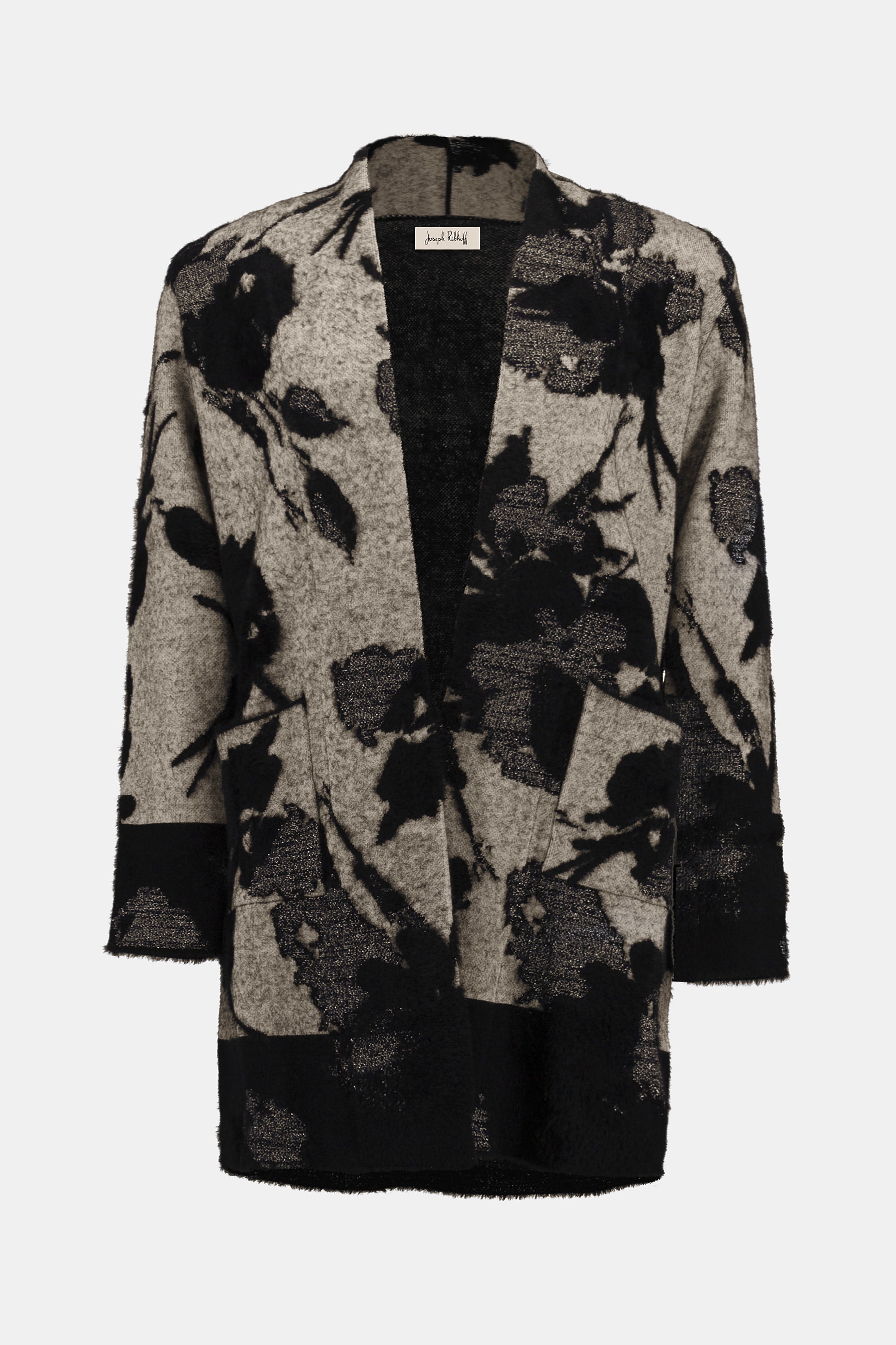 Joseph Ribkoff | Jacquard Long Knit Cardigan