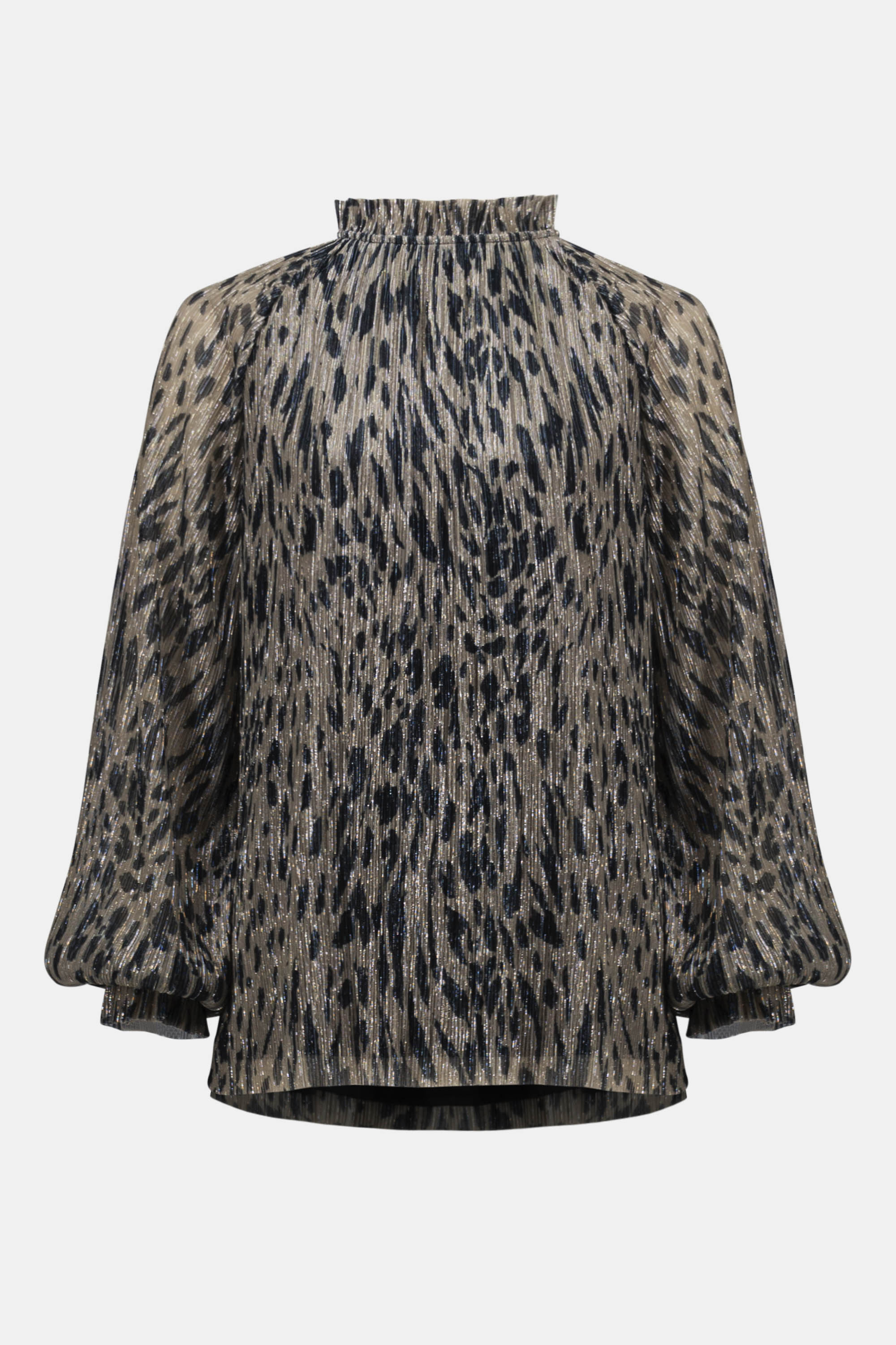 Animal Print Pullover With Jewel Embellishment