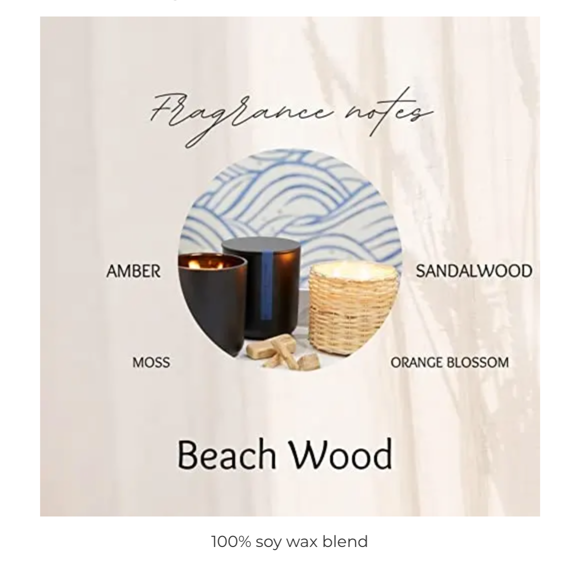 Field + Fleur | 2 Wick Candle Beach Wood